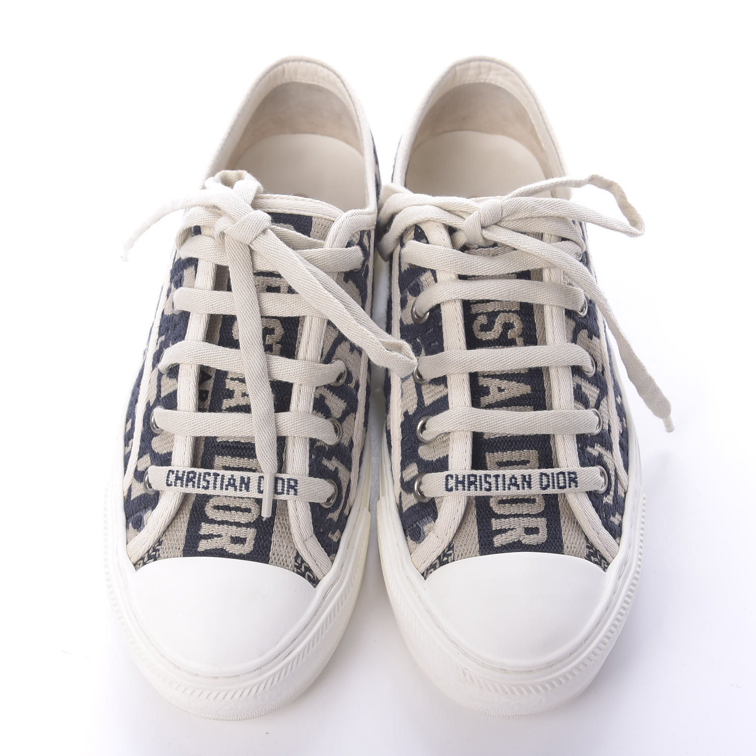 DIOR ワイトレックトラウサ 411P11A5132 9000 CHRISTIAN DIOR Canvas Oblique Walk'N'Dior Low Top Sneakers
