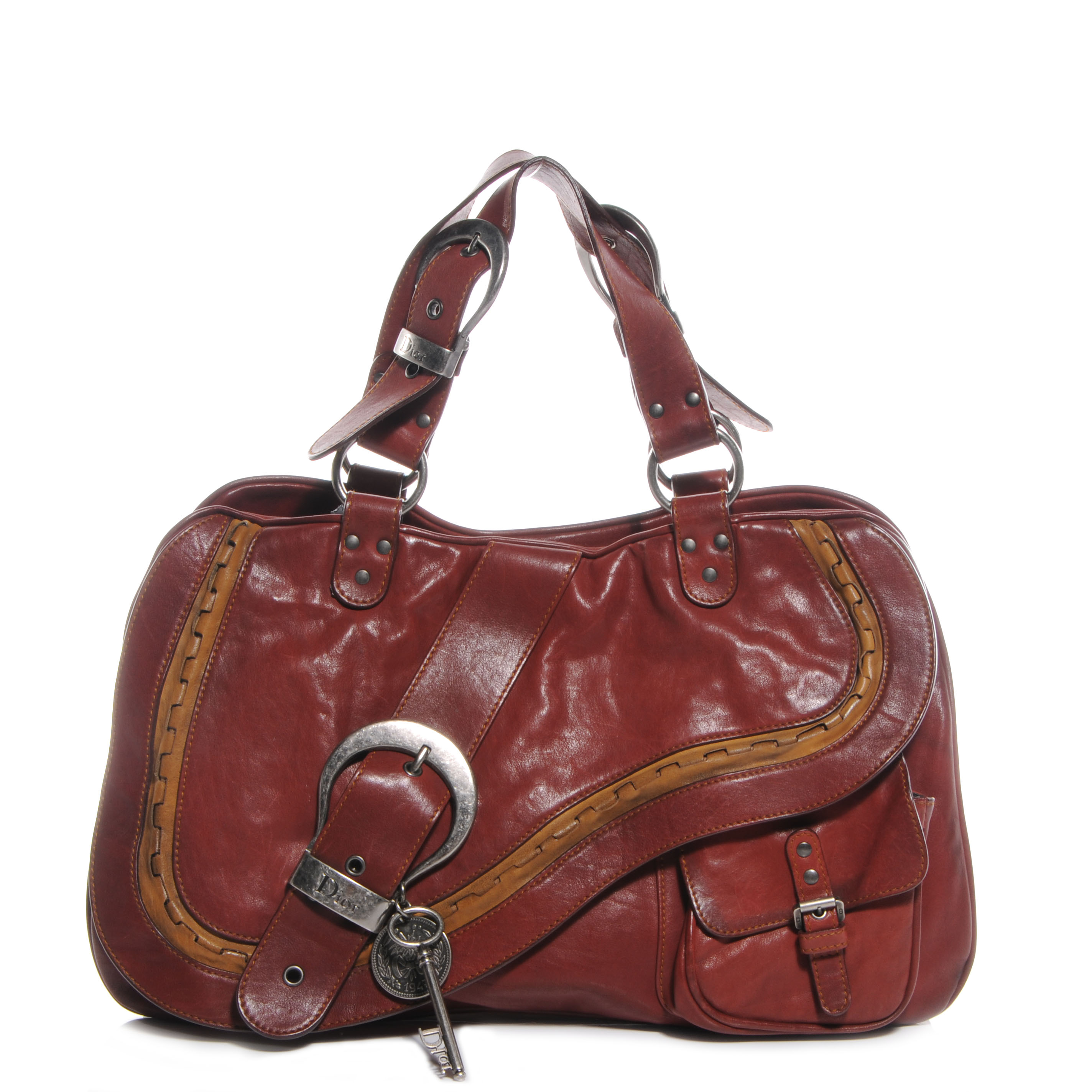 christian dior large saddle bag