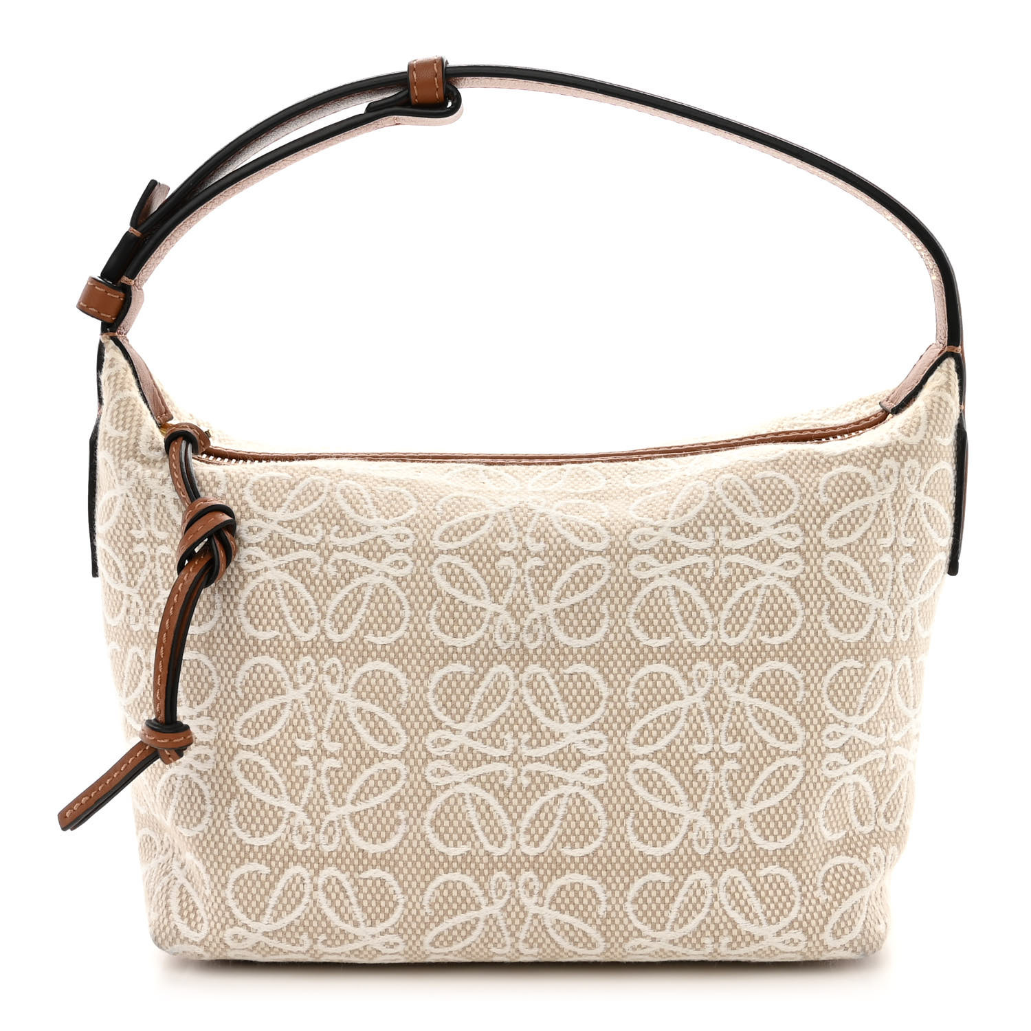 トートバッグ LOEWE Small Anagram Tote Bag in Jacquard and Calfskin Loewe Anagram Tote review: jacquard canvas and calfskin
