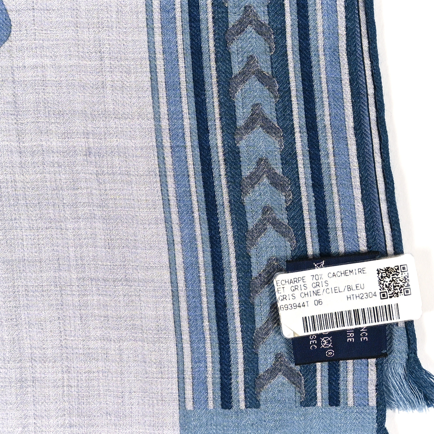 HERMES Cashmere Silk GRAY TROUSERS M〜L Silk straight pants Hermès Grey size 40 IT in Silk - 44210999