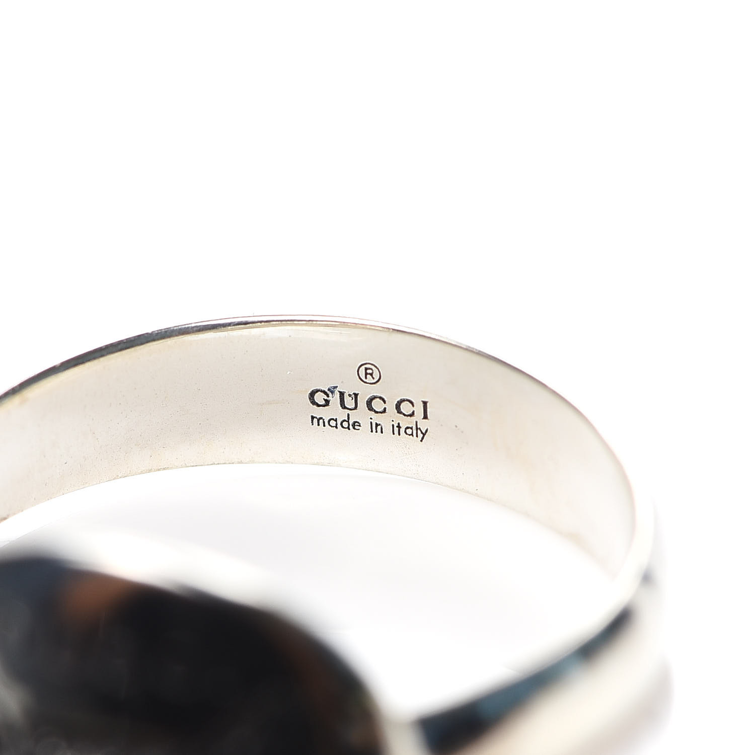 GUCCI Sterling Silver Blind for Love Mystic Cat Ring 52 6