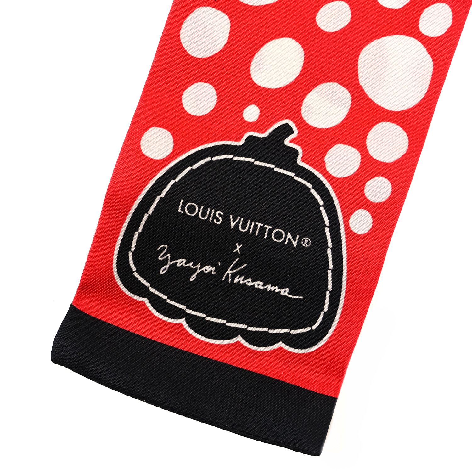 LOUIS VUITTON LV x YK Infinity Dots Bandeau Red White