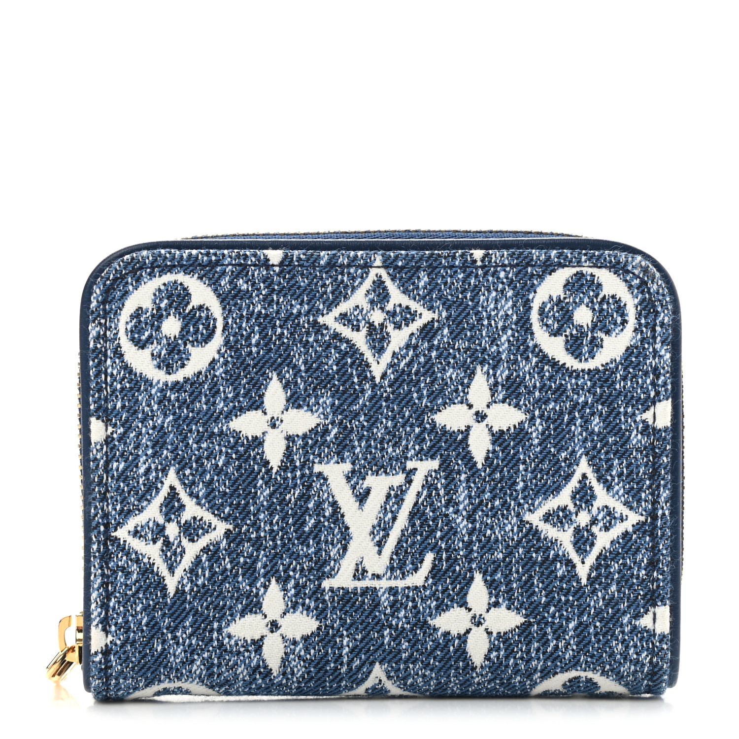 LOUIS VUITTON Denim Monogram Jacquard Zippy Coin Purse Bleu
