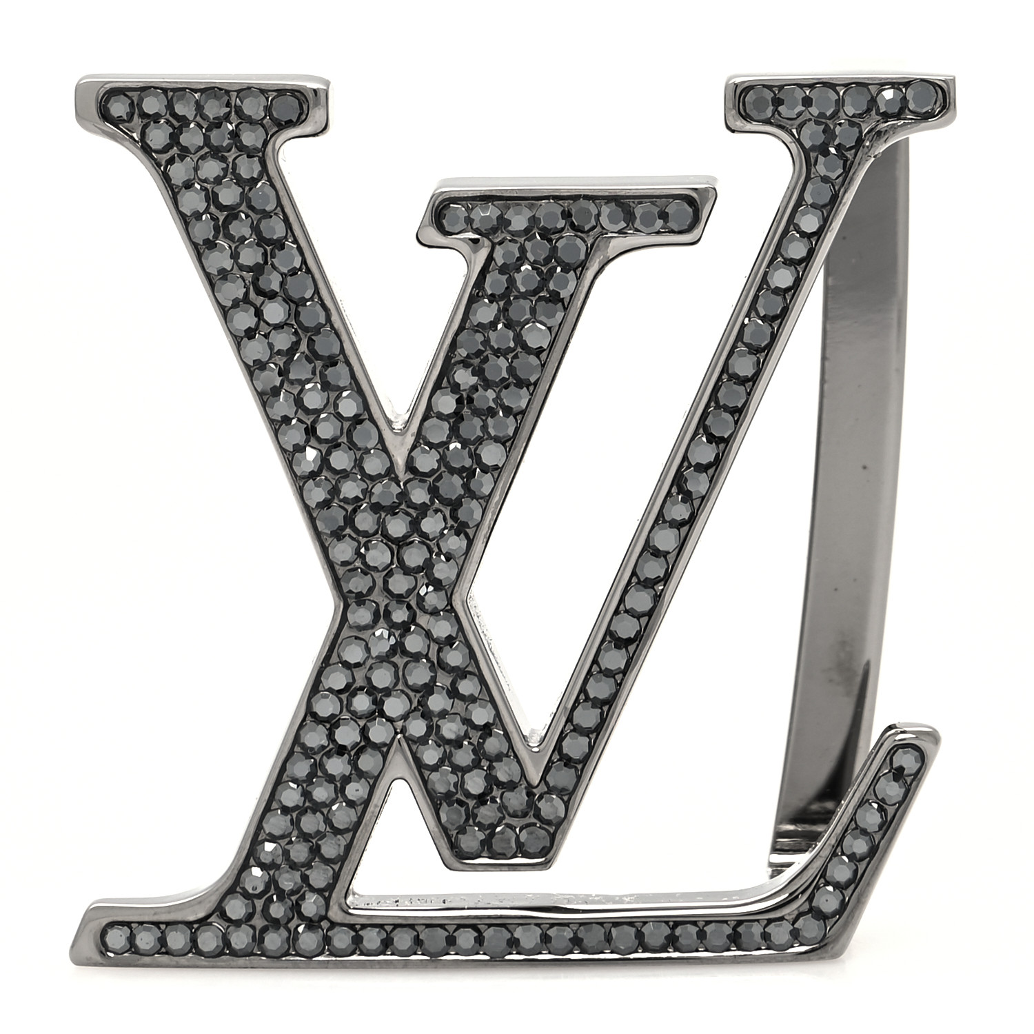 LOUIS VUITTON バングル　傷あり Louis Vuitton ブラックレザーバングル - メルカリ