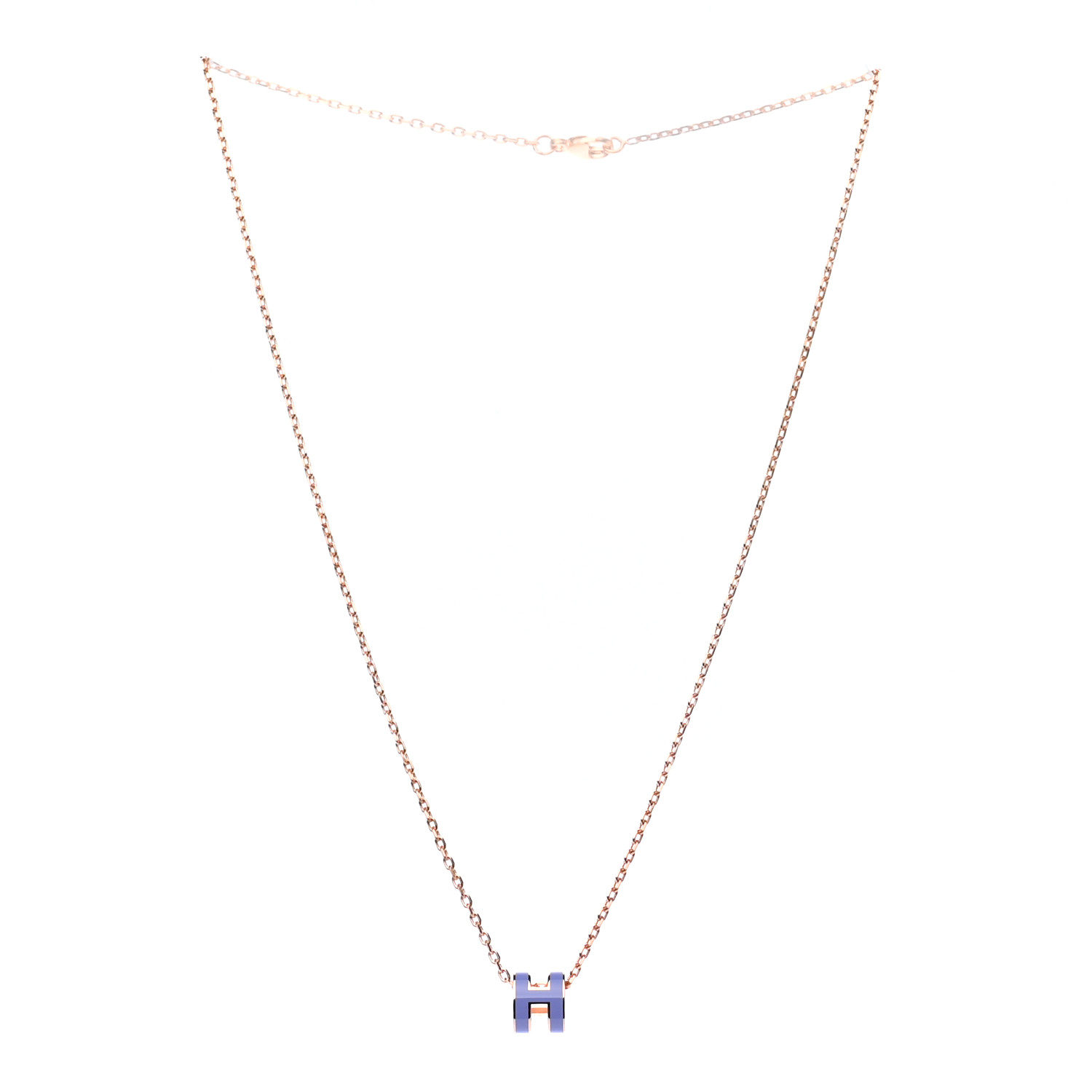 ★Hermes★(W) Mini Pop H Pendant★Rose Gold & Noir (人気) Mini Pop H pendant | Hermès USA