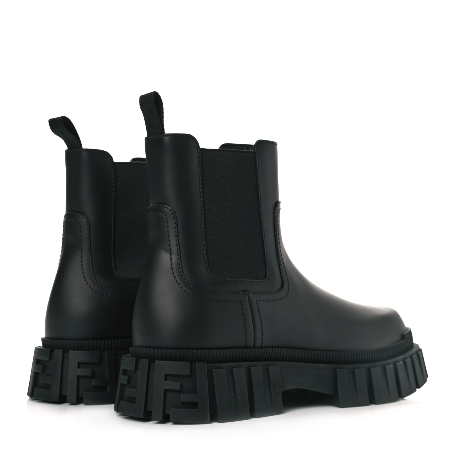 OUTLET【FENDI】BLACK☆Force レザー チェルシーブーツ 40mm Fendi - Fendi Force leather Chelsea boots black - The Corner