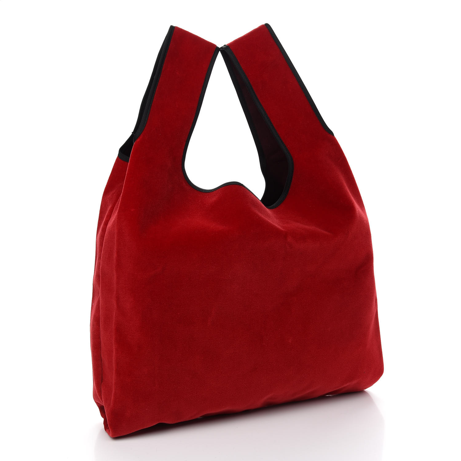 25SS new/Dolce & Gabbana ビッグキャンバスショッパー Bag Red DOLCE & GABBANA Velvet Logo Market Shopping Bag Red 938625