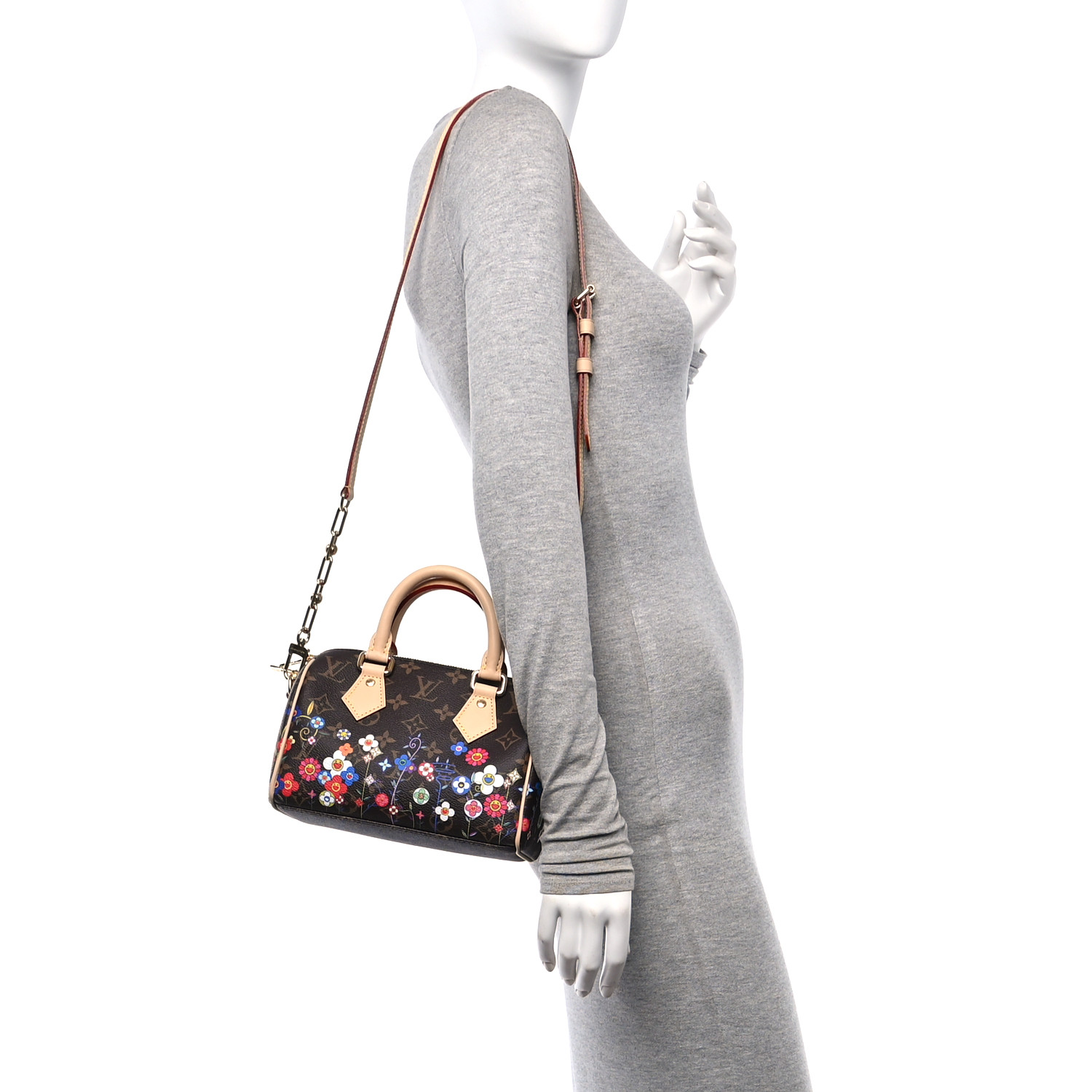 【極美品】LOUIS VUITTON Totem Floral LOUIS VUITTON LV X TM Monogram Flowers Speedy Bandouliere 20