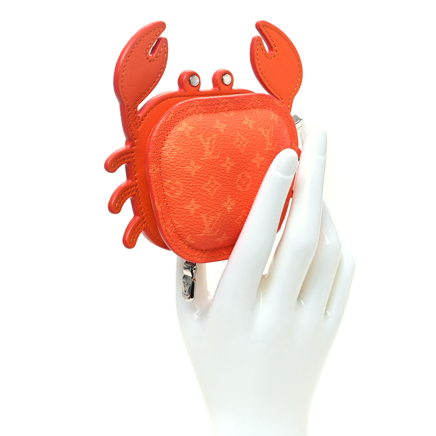 LOUIS VUITTON Monogram Crab Bag Charm Orange 1614349
