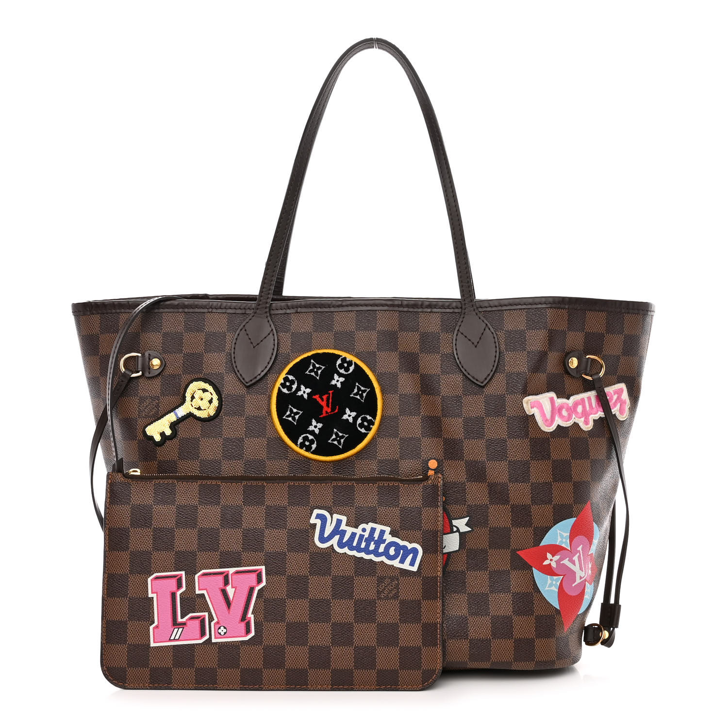 LOUIS VUITTON Damier Ebene Travel Stickers Neo Neverfull MM