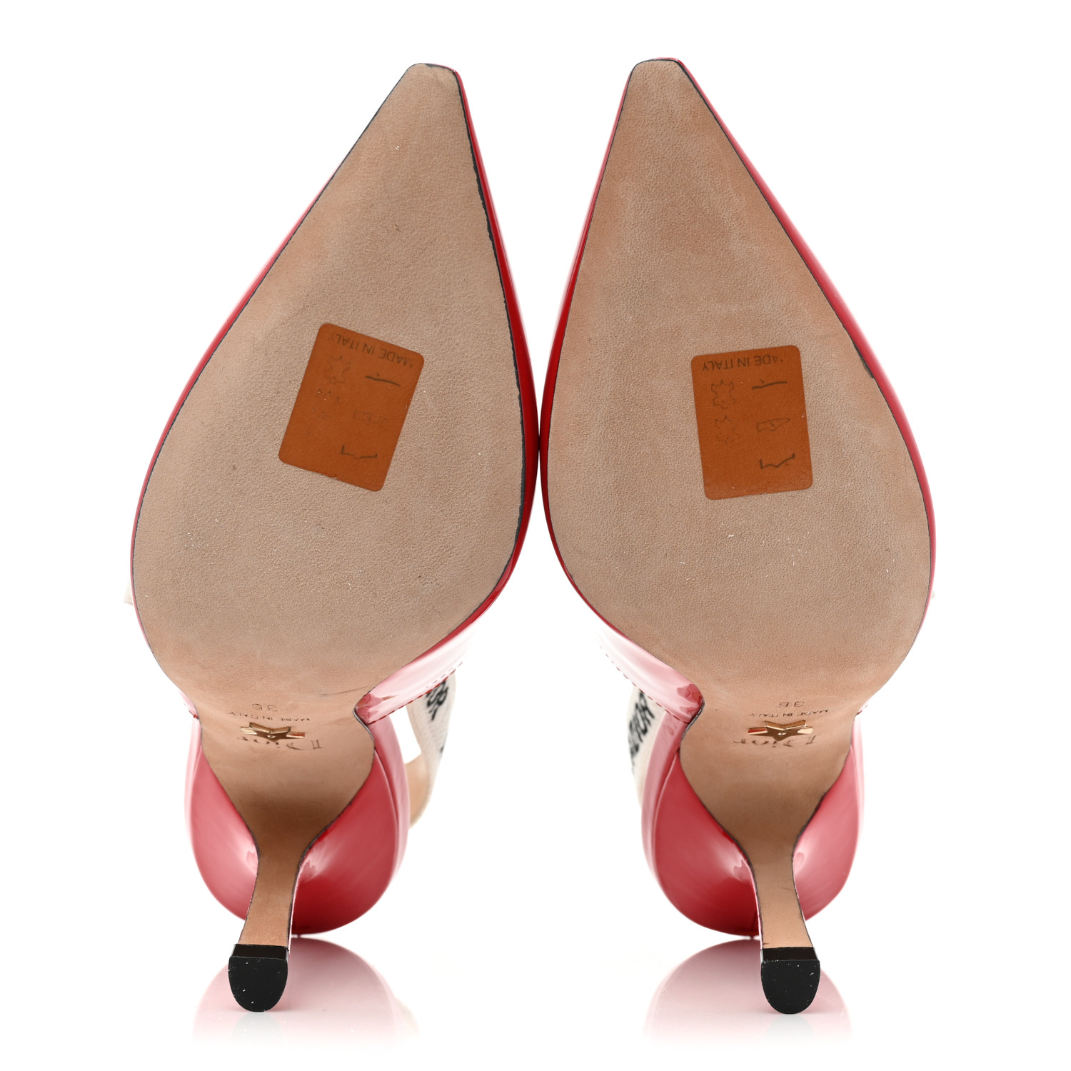 CHRISTIAN DIOR Patent Ribbon J'Adior Slingback 100mm Pumps