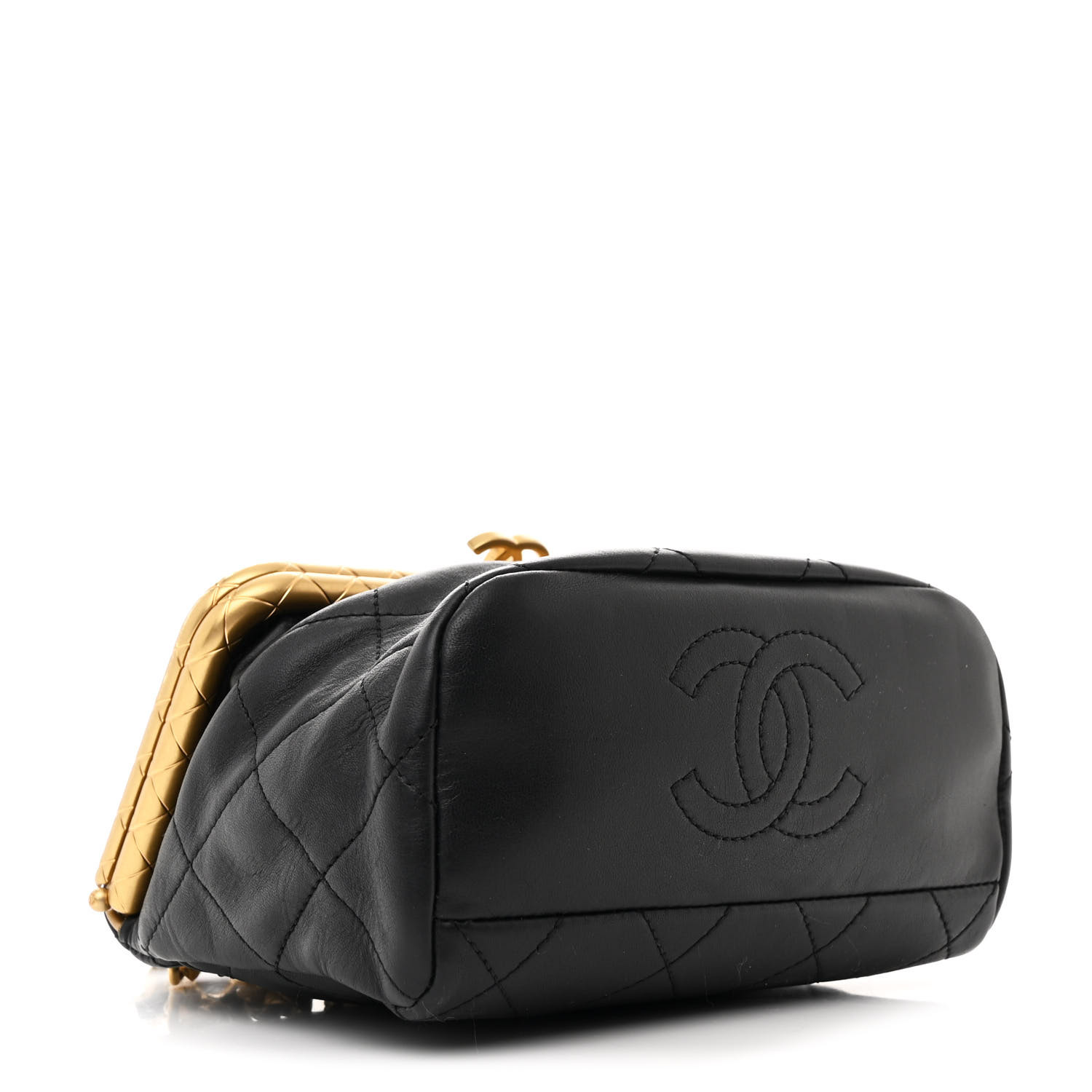 a-chan　0107 ♡ CHANEL Lambskin Quilted My Crush Bag Black 1647902