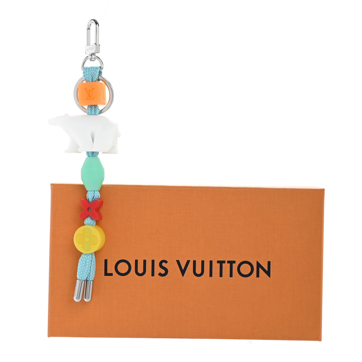 LOUIS VUITTON Play Polar Bear Key Holder Bag Charm
