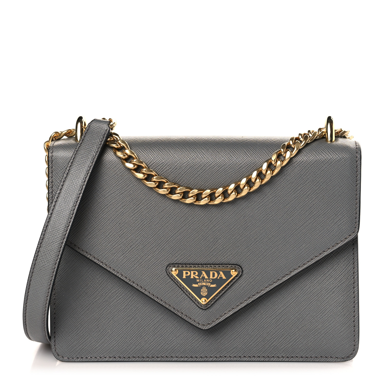 SSY☆saffiano trapezium chain bag saffiano trapezium chain bag - S SY | 60% - Asian Fashion
