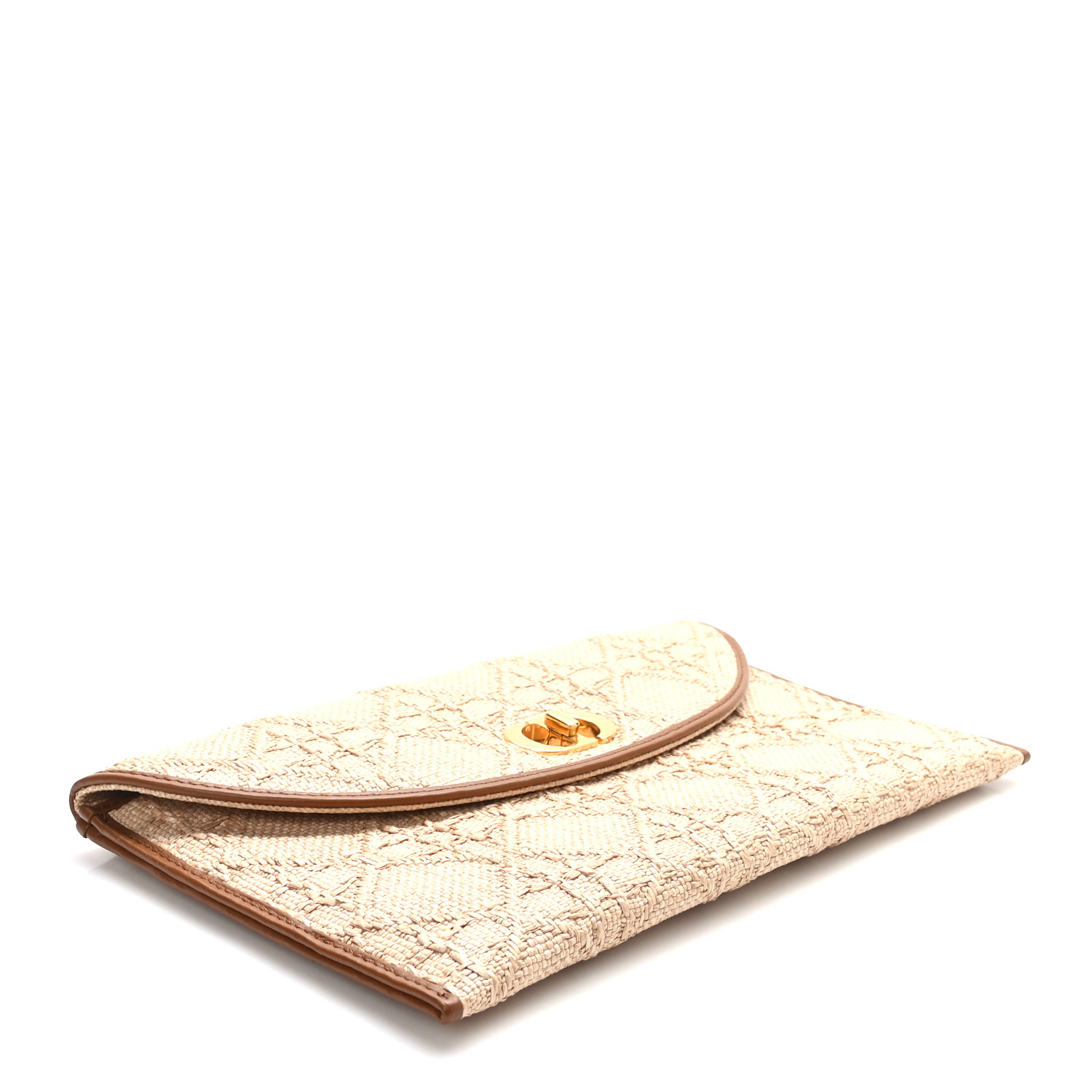 【大人気！】DIOR 30 MONTAIGNE AVENUE フラップポーチ CHRISTIAN DIOR Raffia Macrocannage 30 Montaigne Avenue Pouch