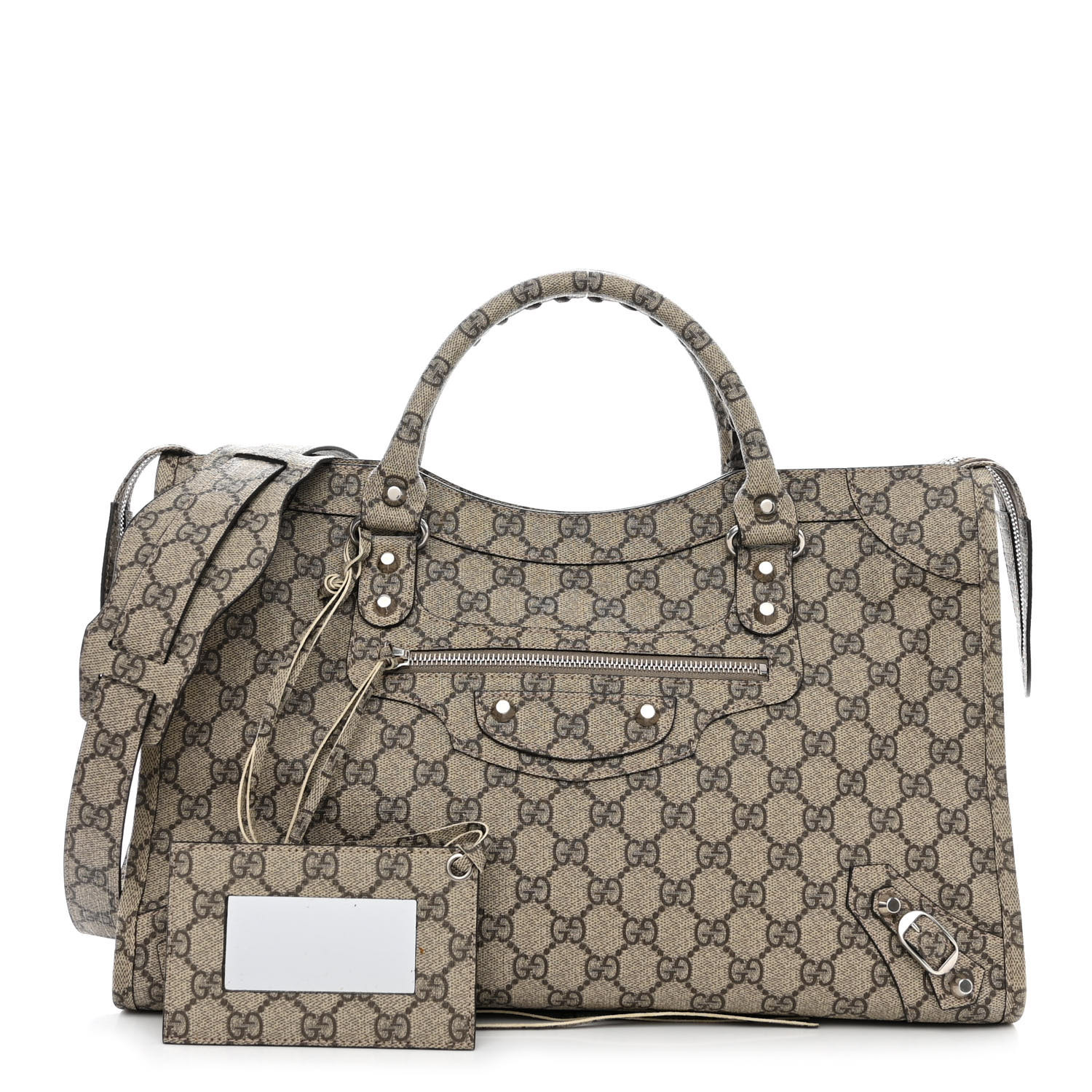 SALE☆稀少GUCCI & BALENCIAGA☆GGモノグラムホーボーバッグ Gucci x Balenciaga 