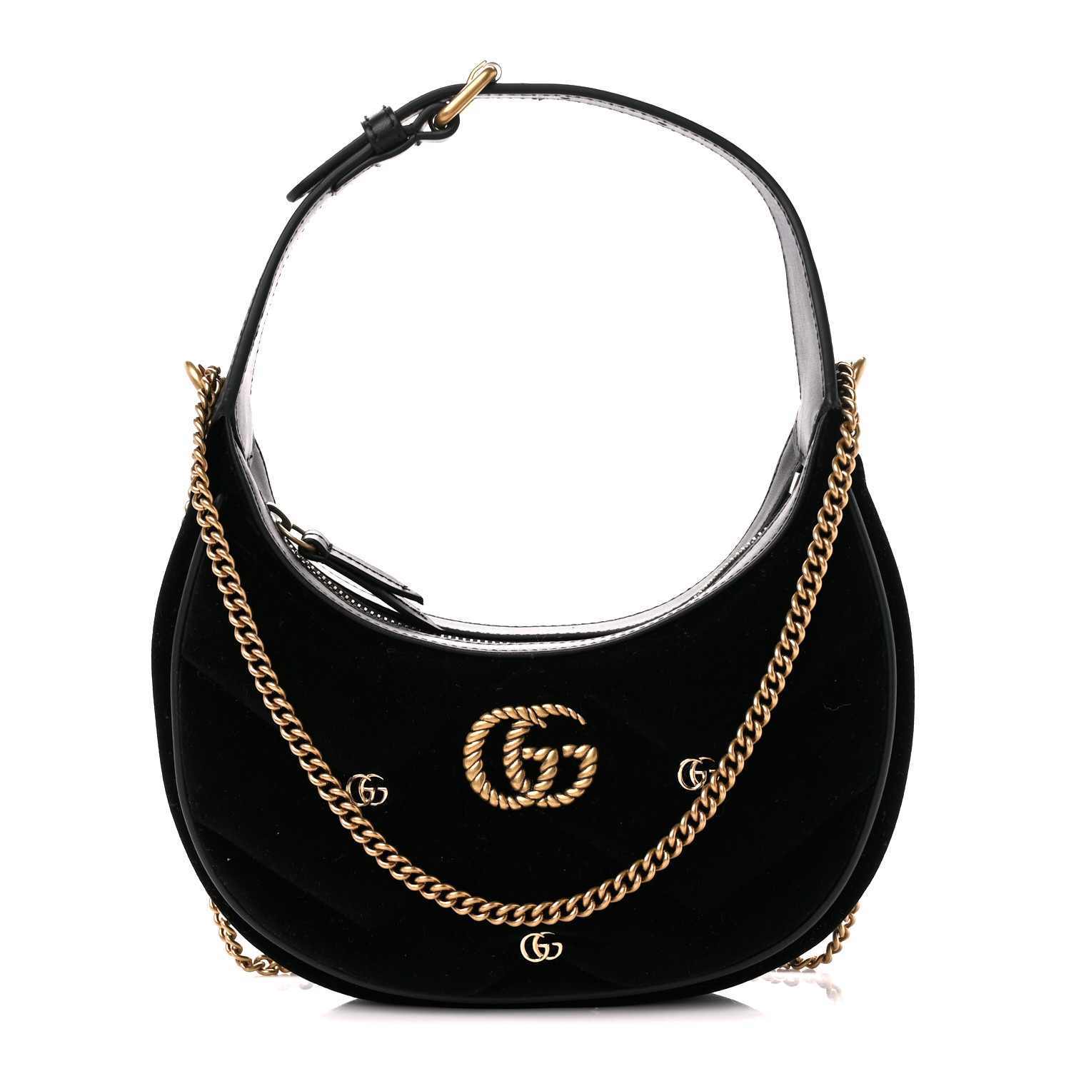 Gucci パープル ベルベット GG マーモント スモール メトラッセ Gucci パープル ベルベット GG マーモント スモール メトラッセ