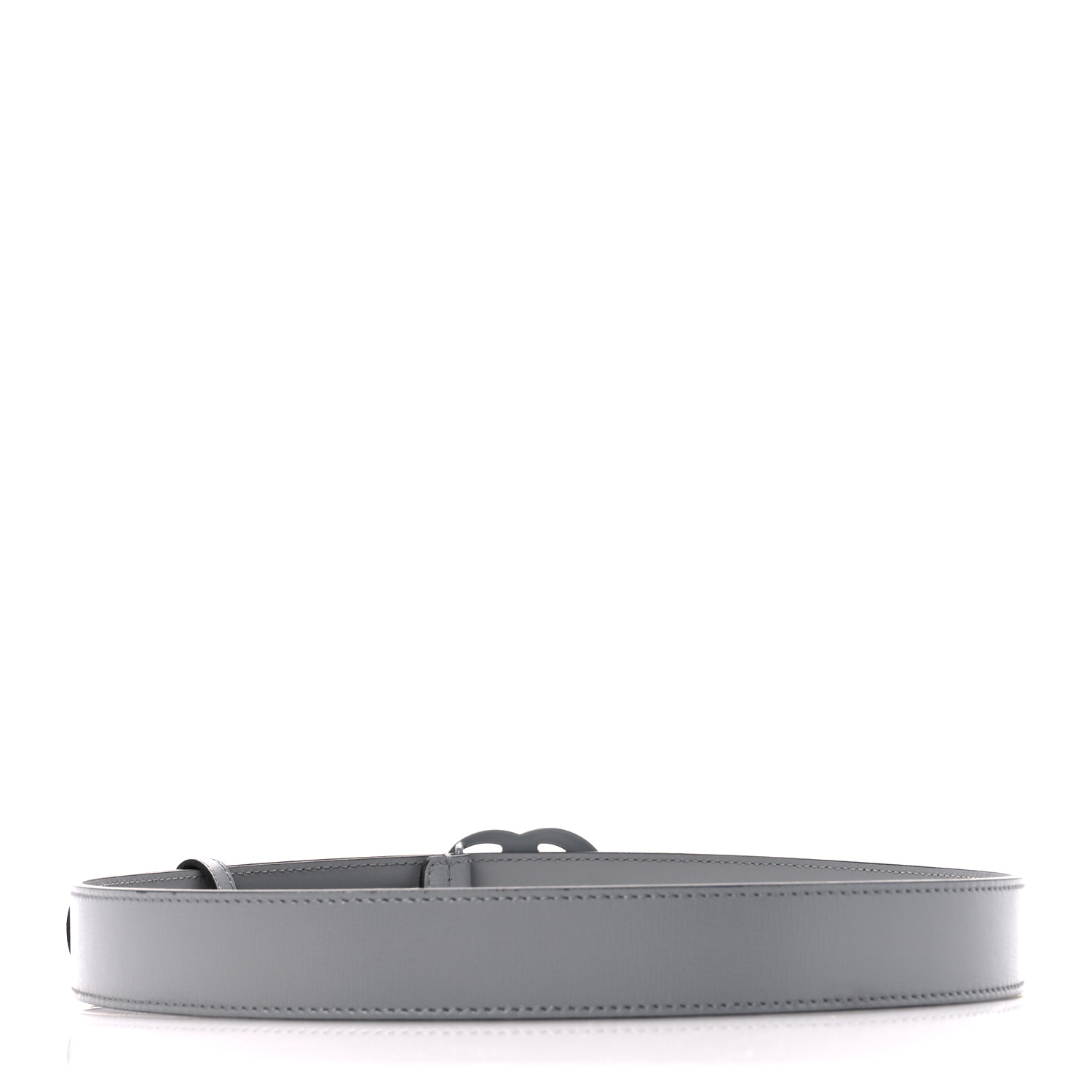 GUCCI Azalea Calfskin Enamel Monochrome Double G 30mm Belt