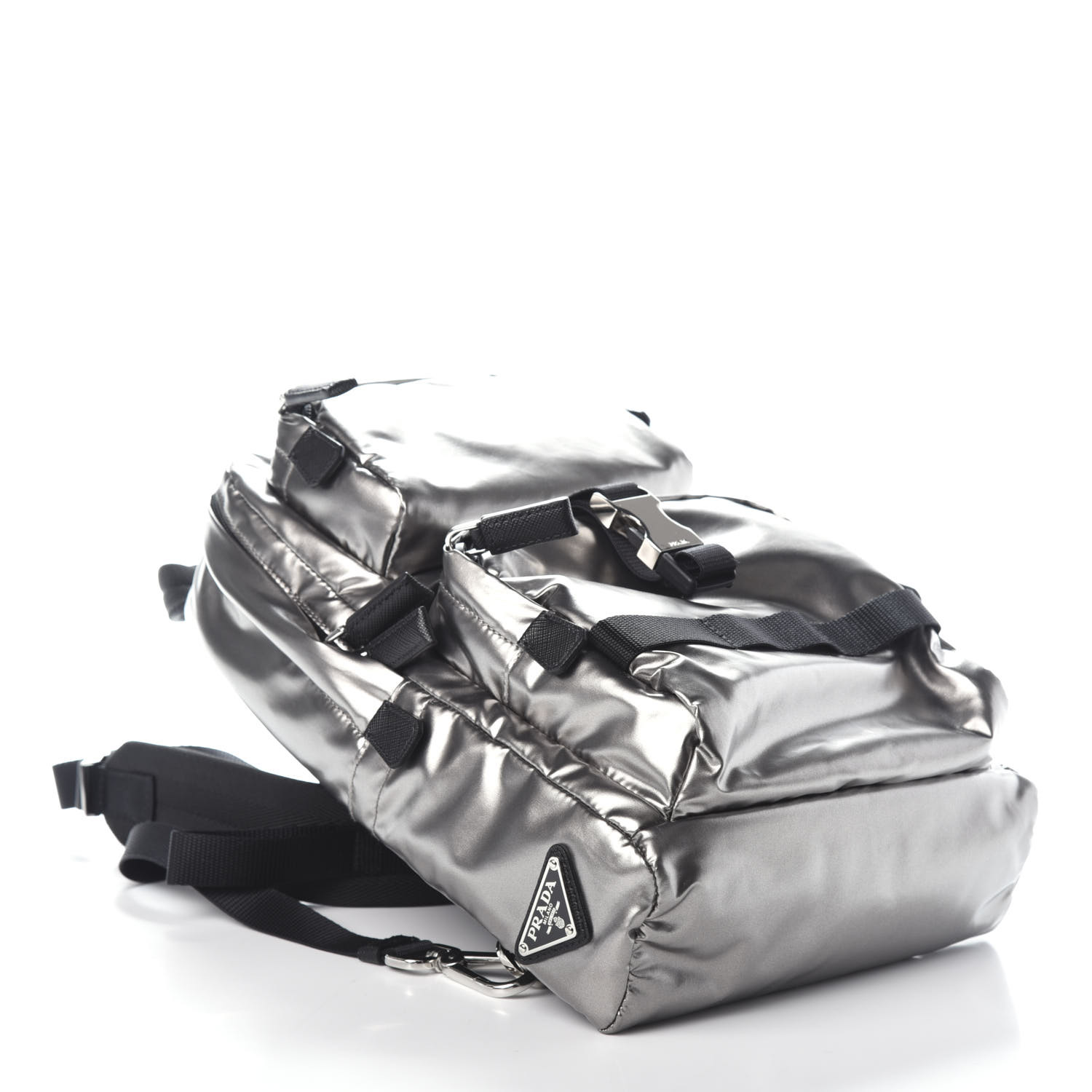 極美品✨PRADA NYLON SILVER HAND BAG archive Prada's New Silver Nylon Cross-Body Bag | Hypebae