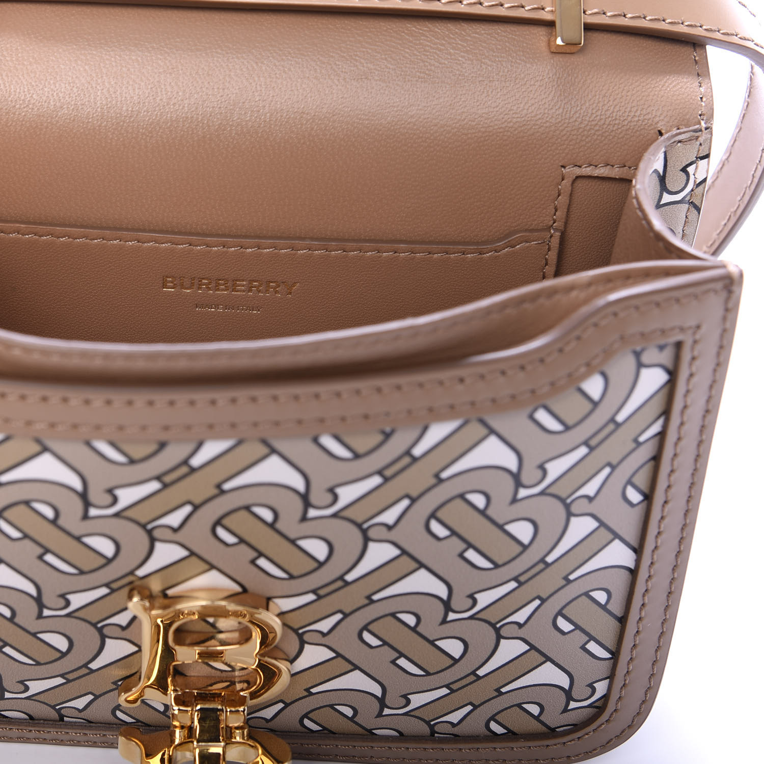 BURBERRY - ミニ TBバッグ (オーツベージュ) Tb bag mini crossbody bag Burberry Beige in Cotton - 47780335