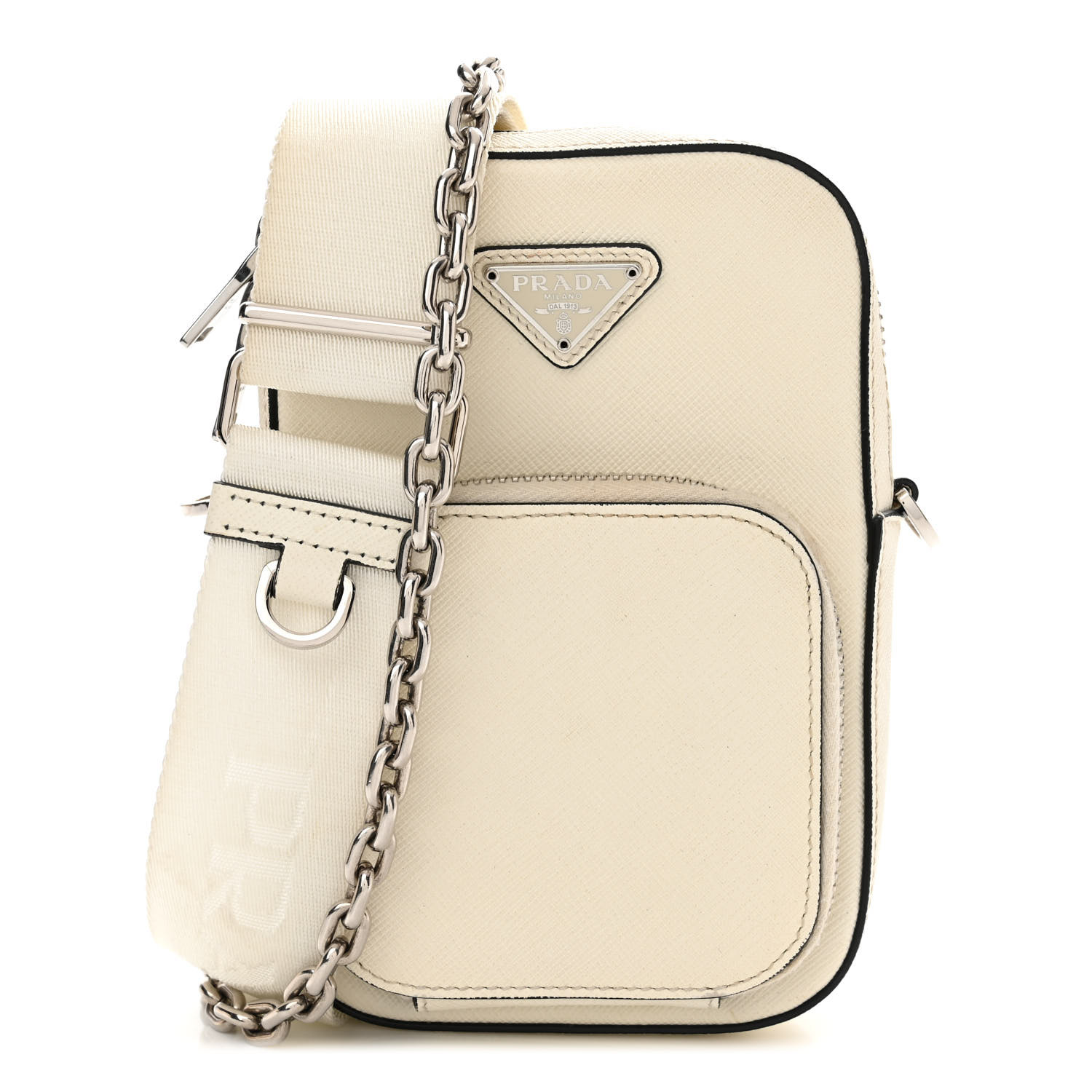PRADA バック Prada Black Quilted Soft Calfskin Leather Diagramme Camera
