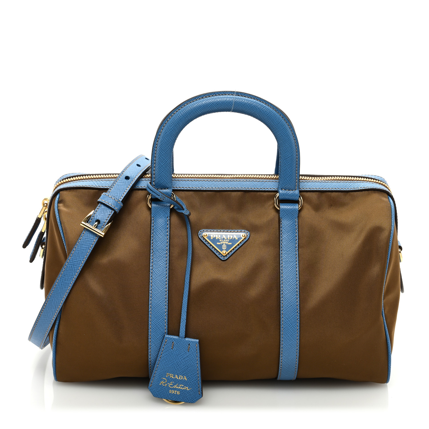 ハンドバッグ PRADA MIDNIGHT BLUE CANVAS MEDIUM RE-EDITION 1978 HANDBAG Prada Midnight Blue Canvas Medium Re-edition 1978 Handbag