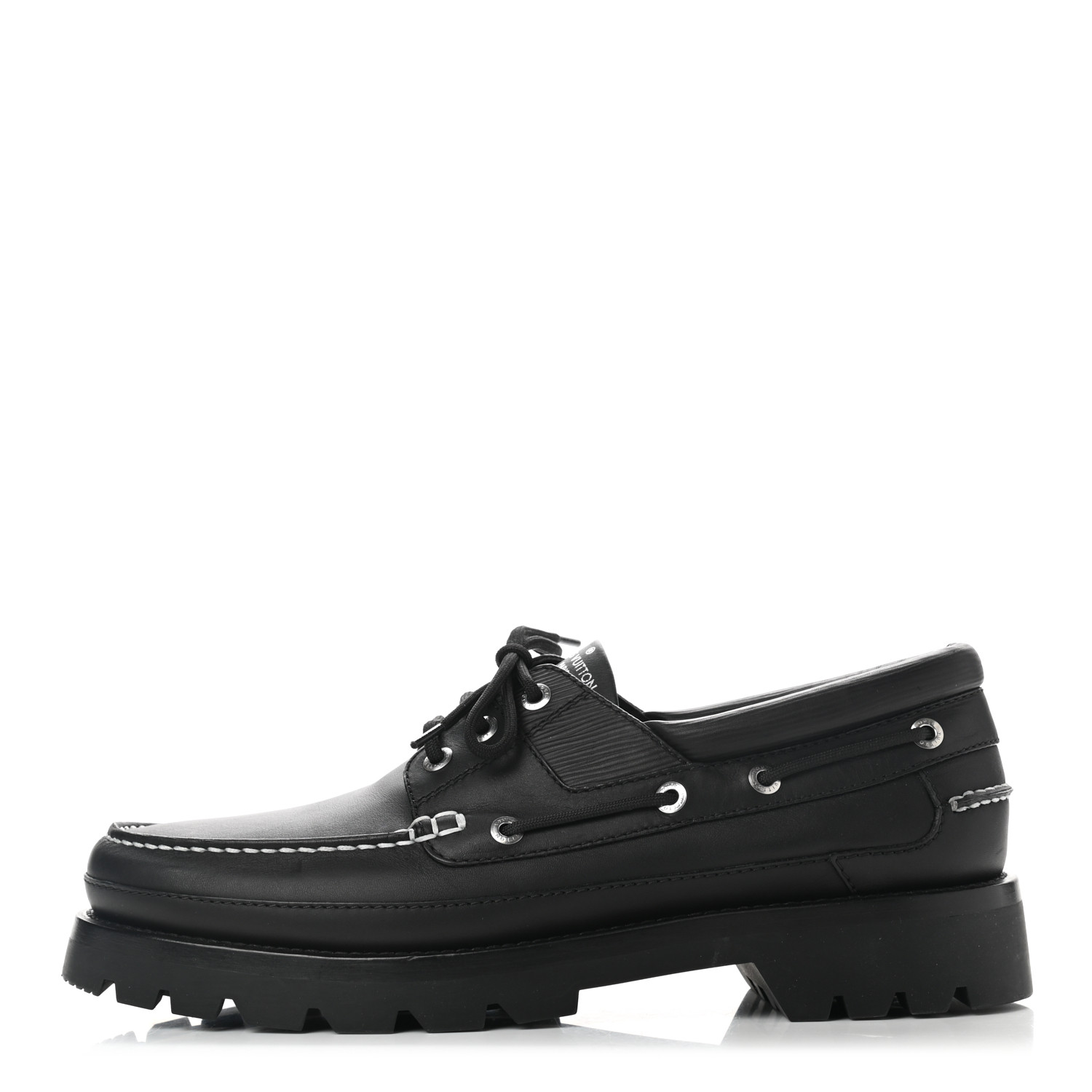 レア‼️ Louis Vuitton Summerland Boat Shoes LOUIS VUITTON Calfskin Mens Summerland Boat Shoes 10 Black