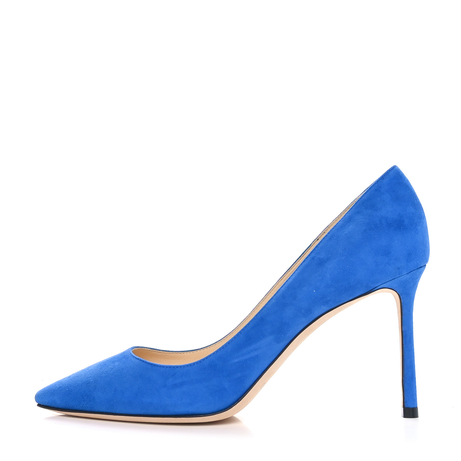靴 JIMMY CHOO ROMY85 Black Suede Pointed Pumps | Romy 85 | Autumn Winter 16