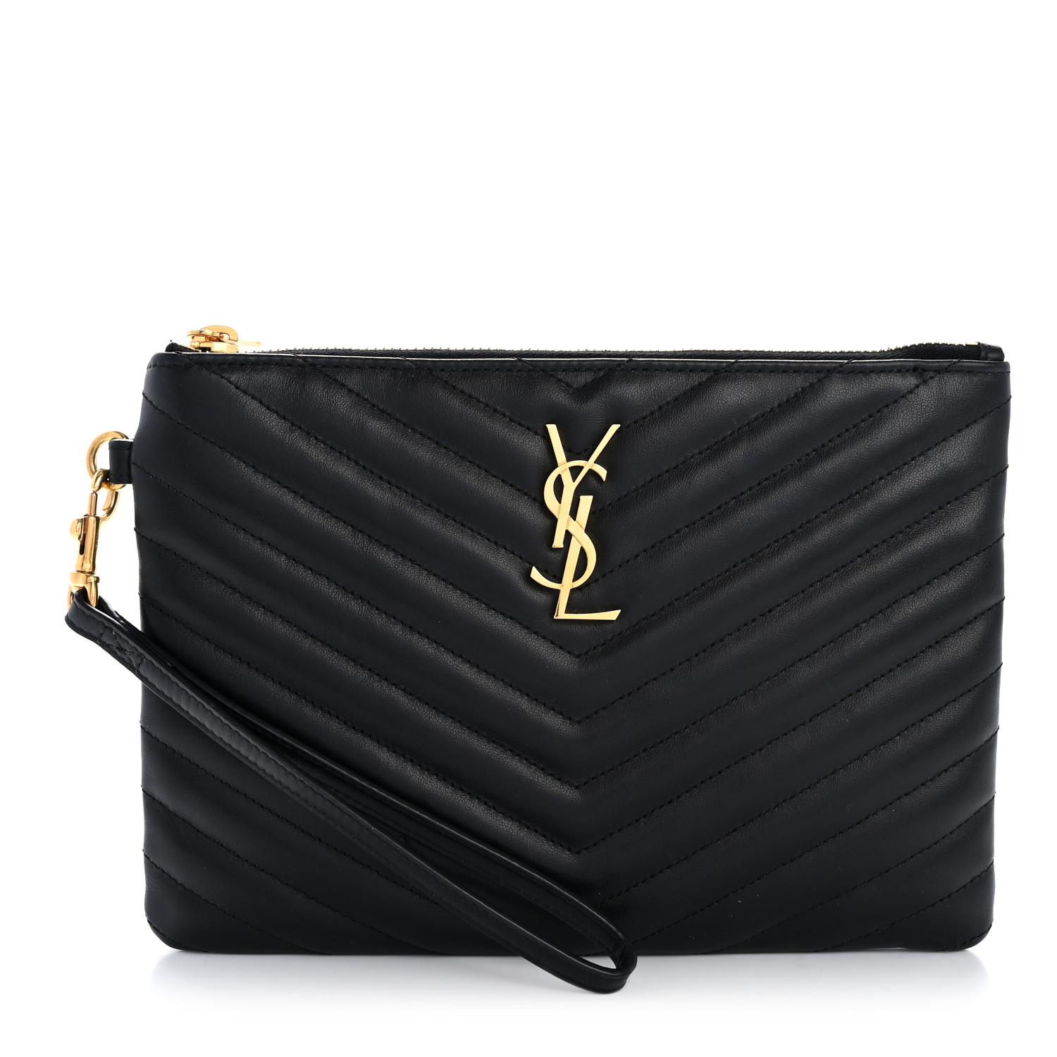 【SAINT LAURENT】Embo Monogram Leather EspaDue/追跡可能 SAINT LAURENT Calfskin Matelasse Chevron Monogram A5