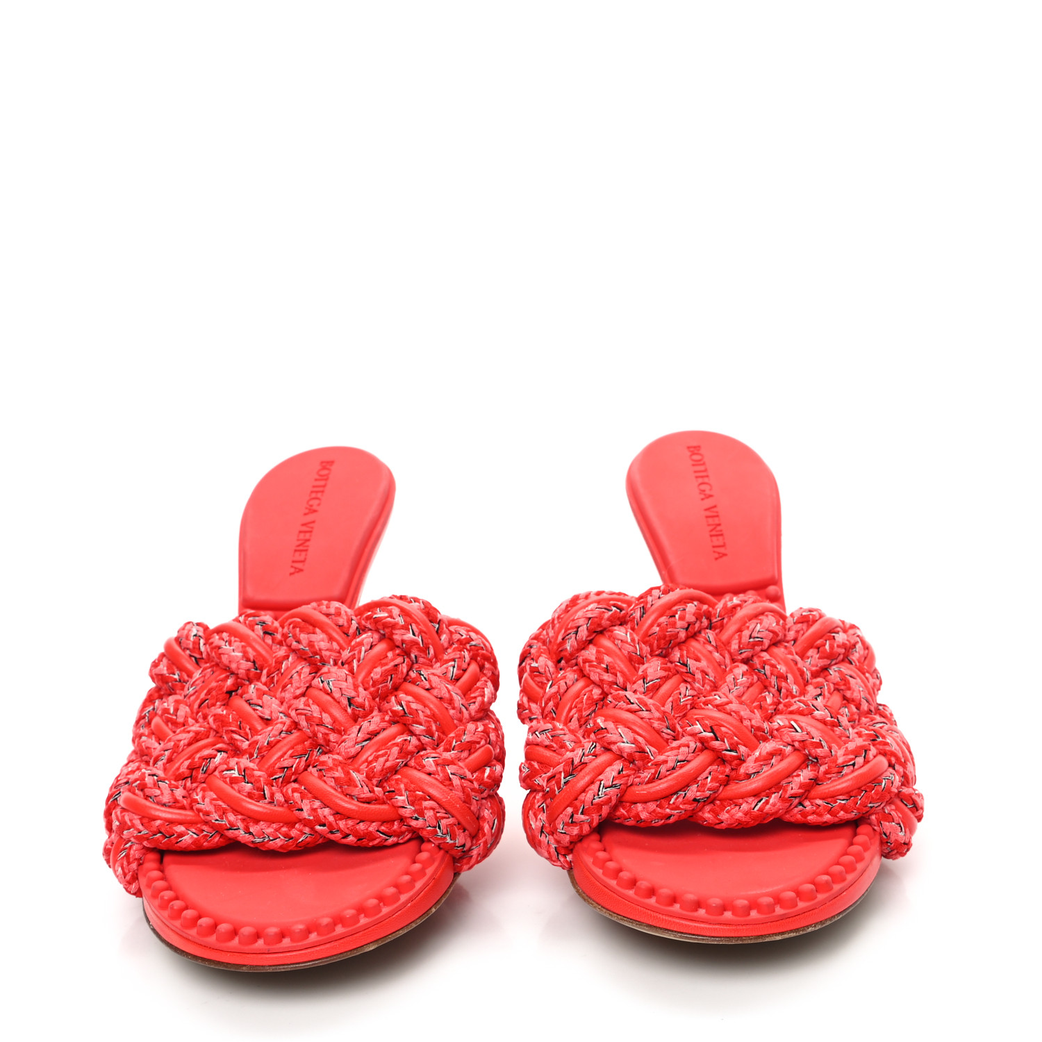 BOTTEGA VENETA サンダル　36.5 BOTTEGA VENETA Metallic Blink Knot Mule Sandals 36.5 Silver