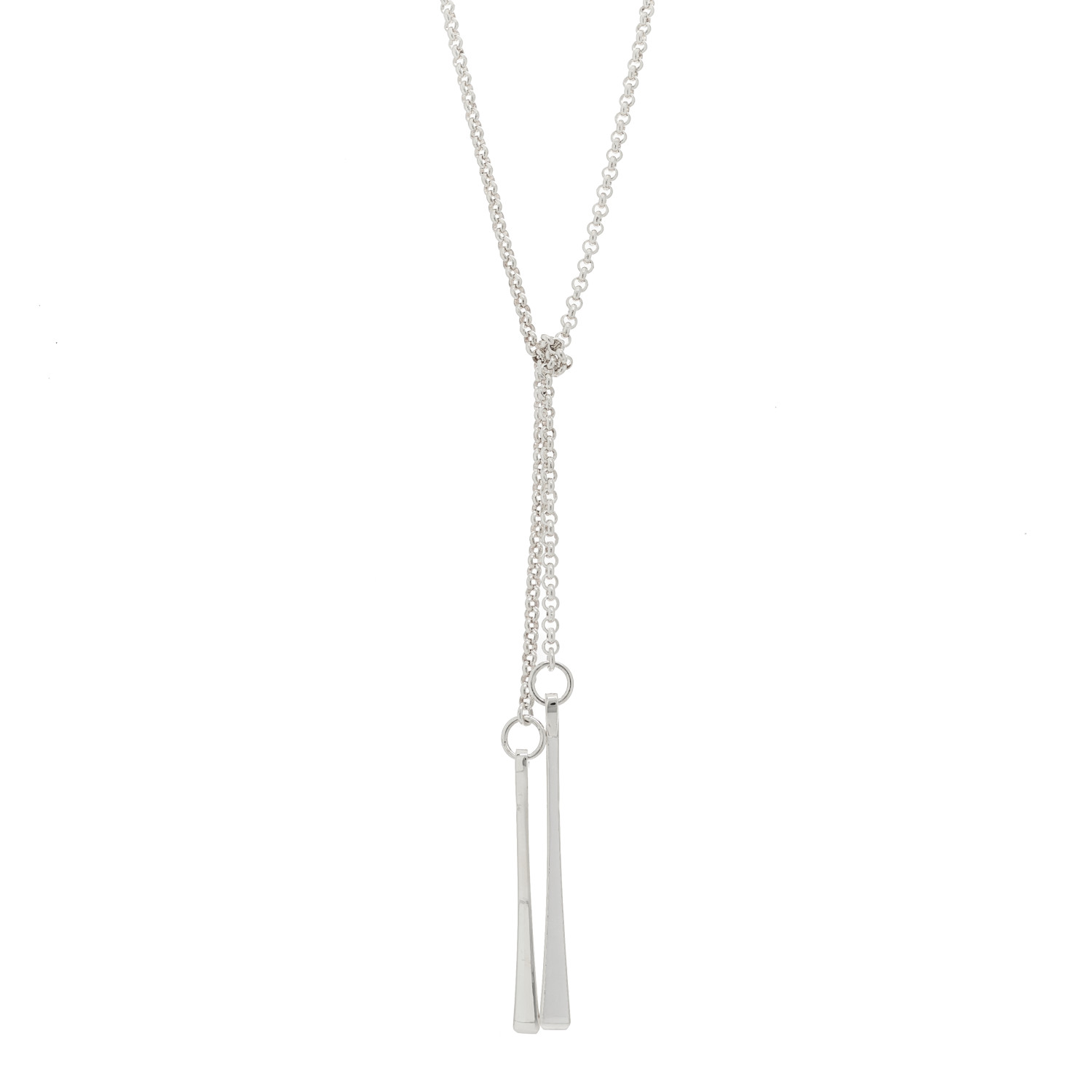上品＊おしゃれ♪【HERMES】Clou de forge lariat necklace HERMES Sterling Silver Clou de Forge Lariat Necklace 1283824
