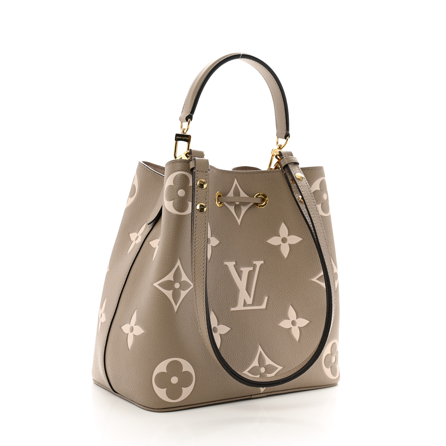 LOUIS VUITTON Empreinte Monogram Giant Neonoe MM Tourterelle