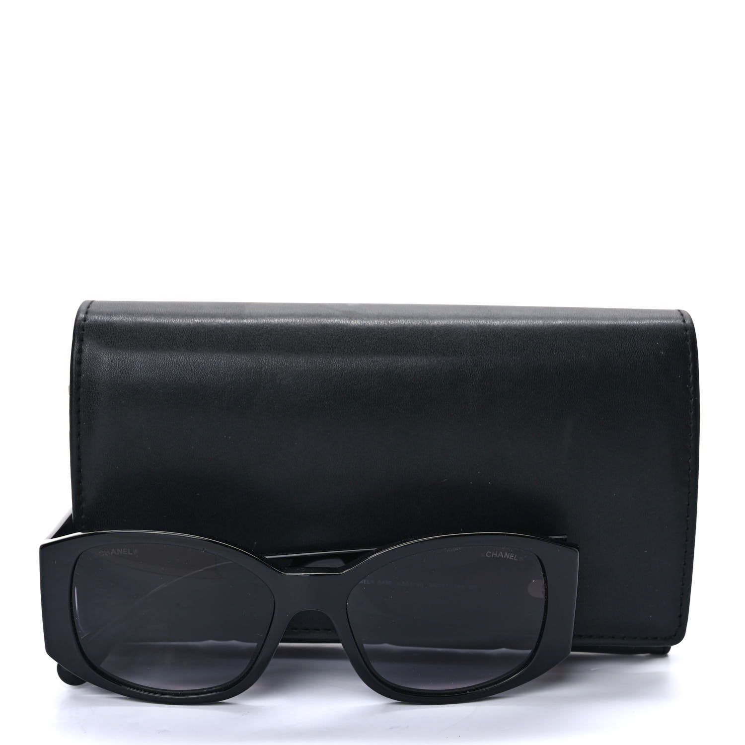 CHANEL Acetate CC Logo Sunglasses 5450 Black 1319174