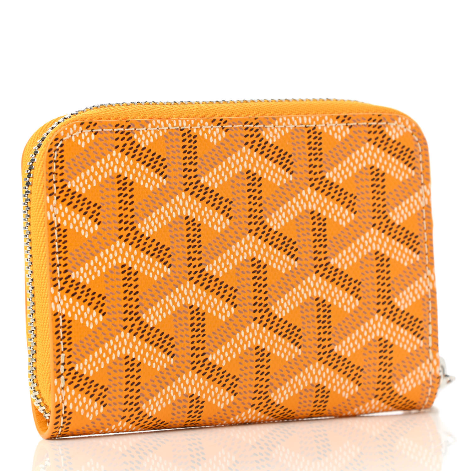 GOYARD Goyardine Matignon PM Wallet Yellow 1141697