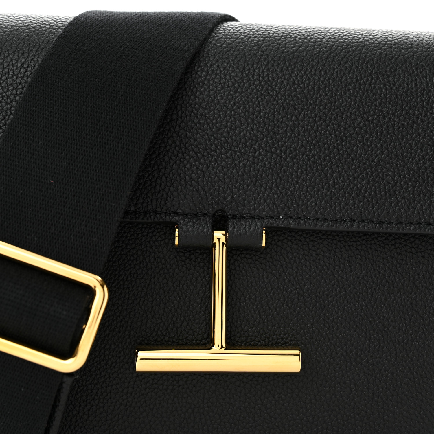 Tom Ford Tara Tプレート ミニ ショルダーバッグ TOM FORD Grained Calfskin Mini T Clasp Tara Crossbody Bag