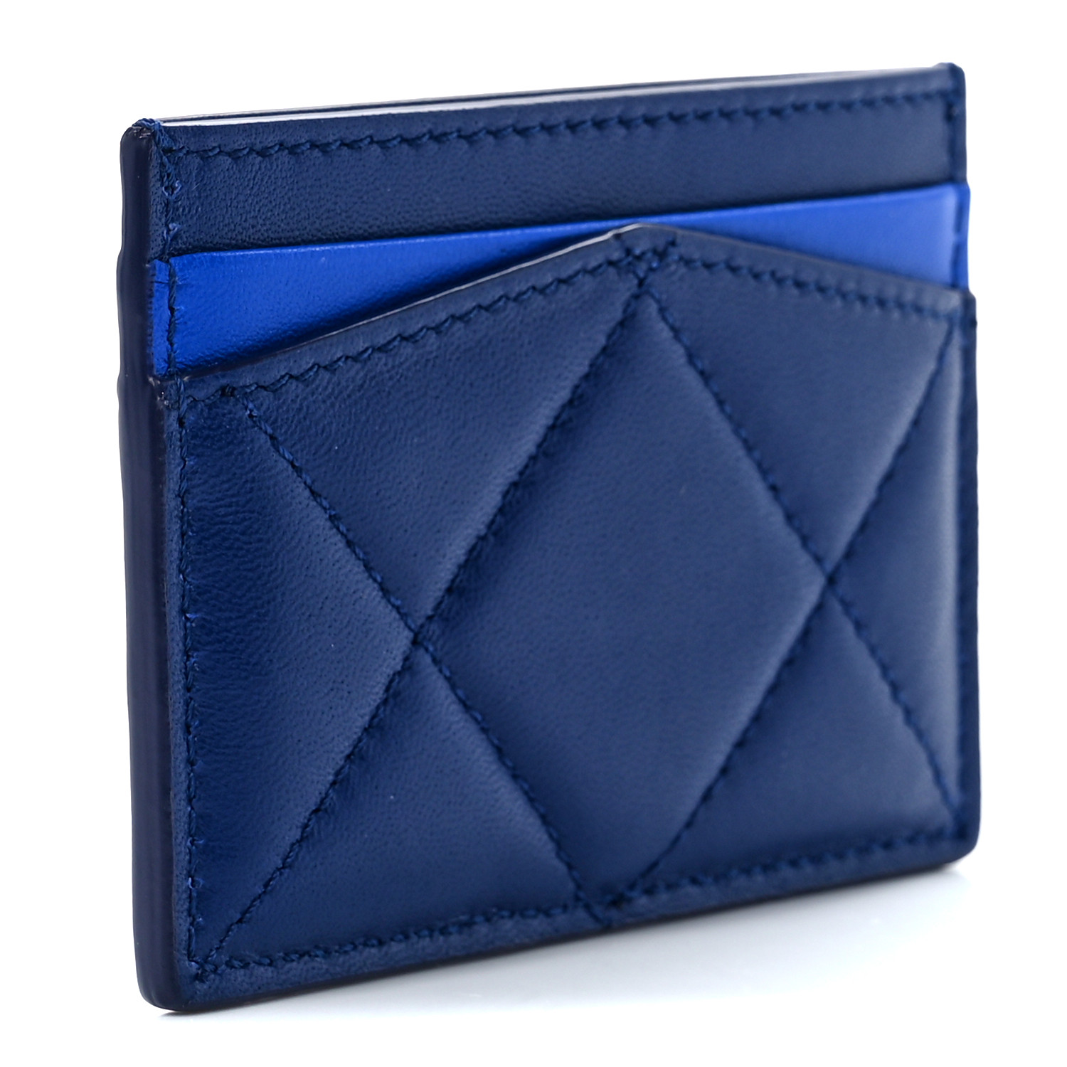 ALEXANDER MCQUEEN Lambskin Quilted Graffiti Skull Card
