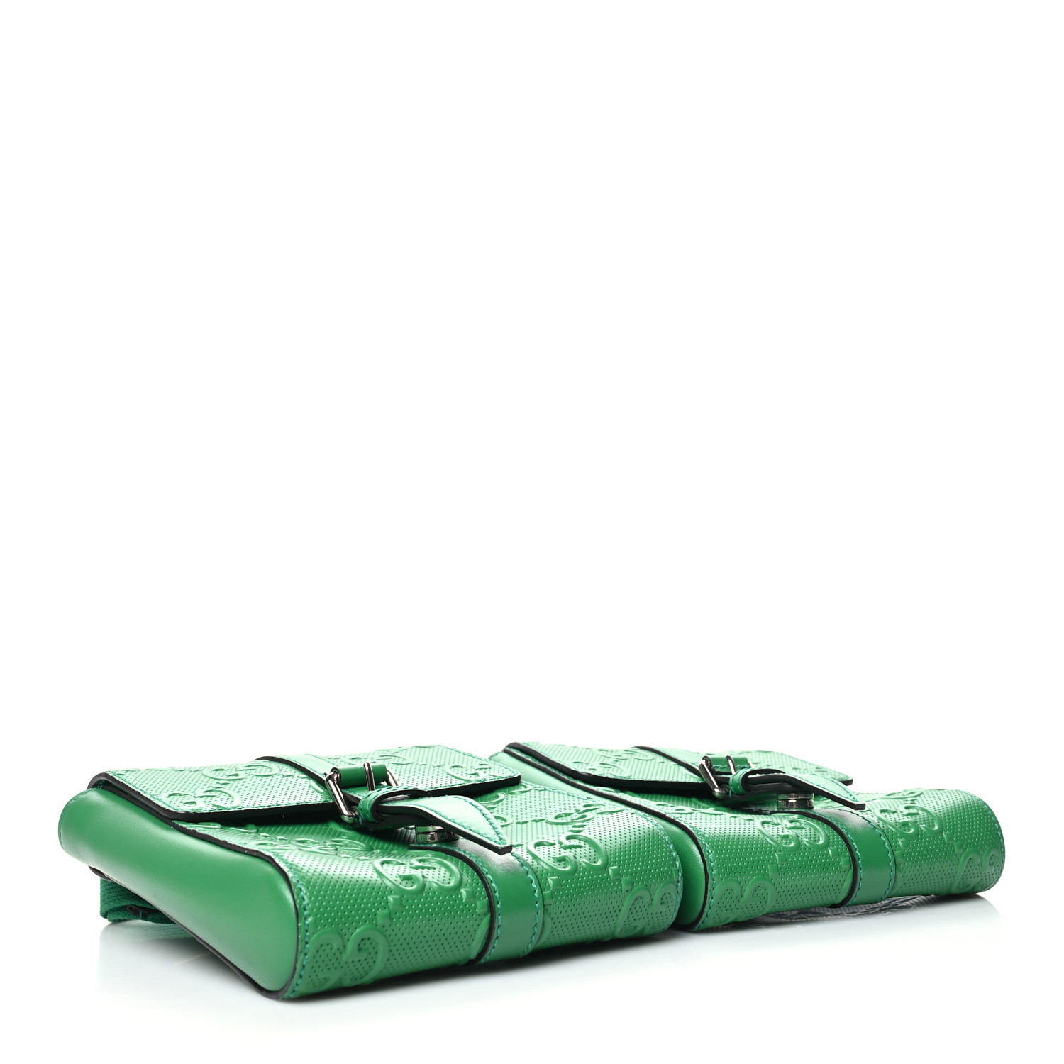 【GUCCI 】GG Tennis 20 Embossed Strap Pouch Clutch Bag GUCCI Calfskin GG Tennis Embossed 2 Detachable Pouch Belt