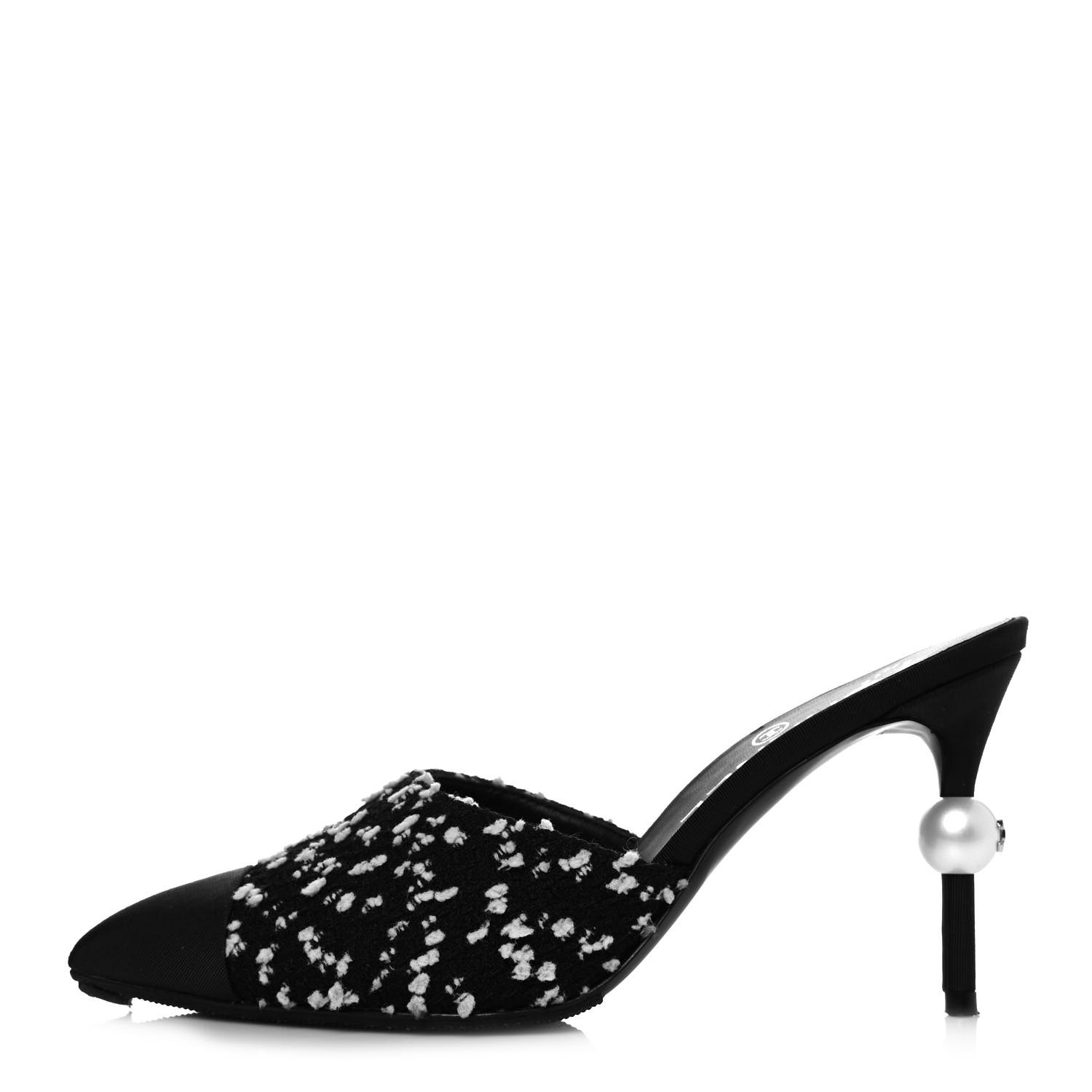 CHANEL ブラックレザー ミュール 36½ 楽天市場】シャネル CHANEL ミュール 靴 レザー レディース