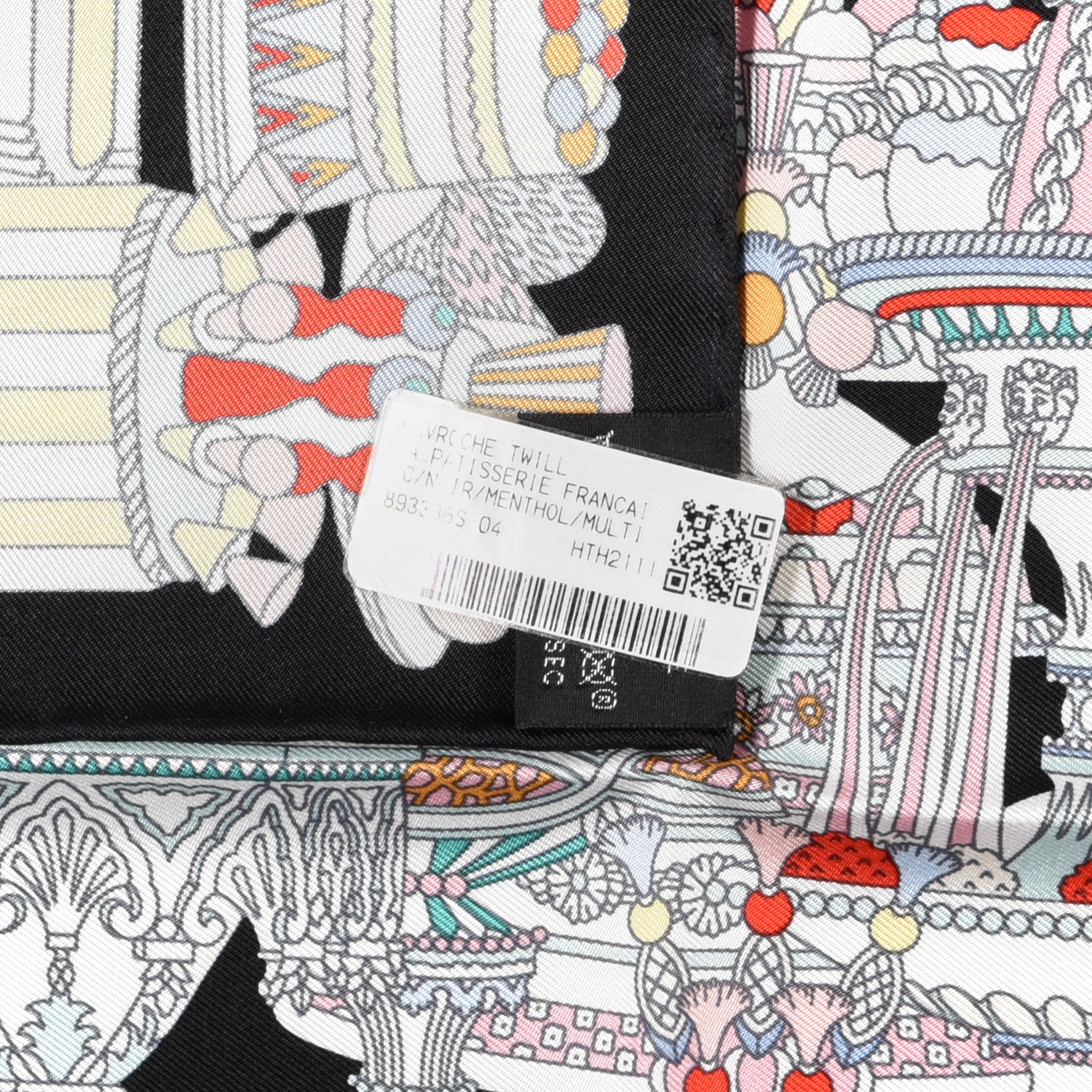 【HERMES】LA PATISSERIE FRANCAISE Hermes Scarf 