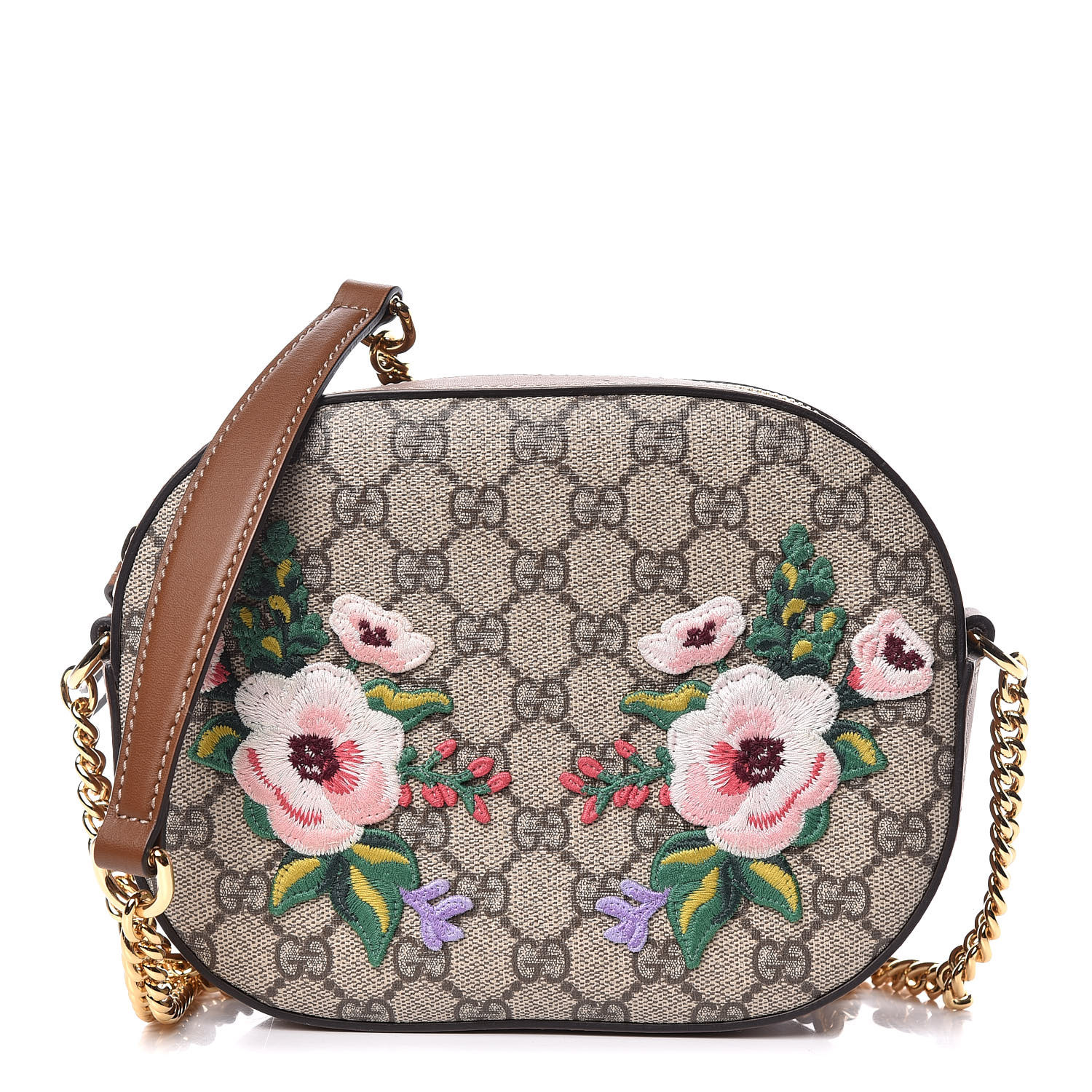 GUCCI GG Supreme Monogram Floral Garden Embroidered Mini
