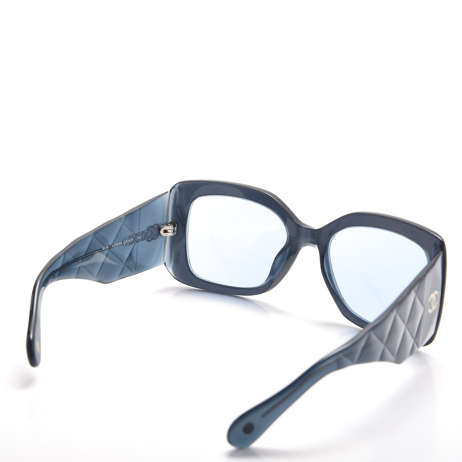 CHANEL Quilted Sunglasses 5019 Blue 276081