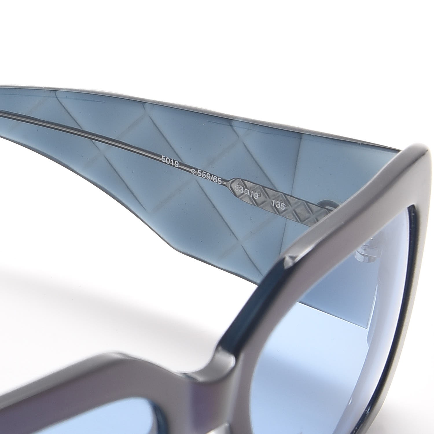 CHANEL Quilted Sunglasses 5019 Blue 276081 | FASHIONPHILE