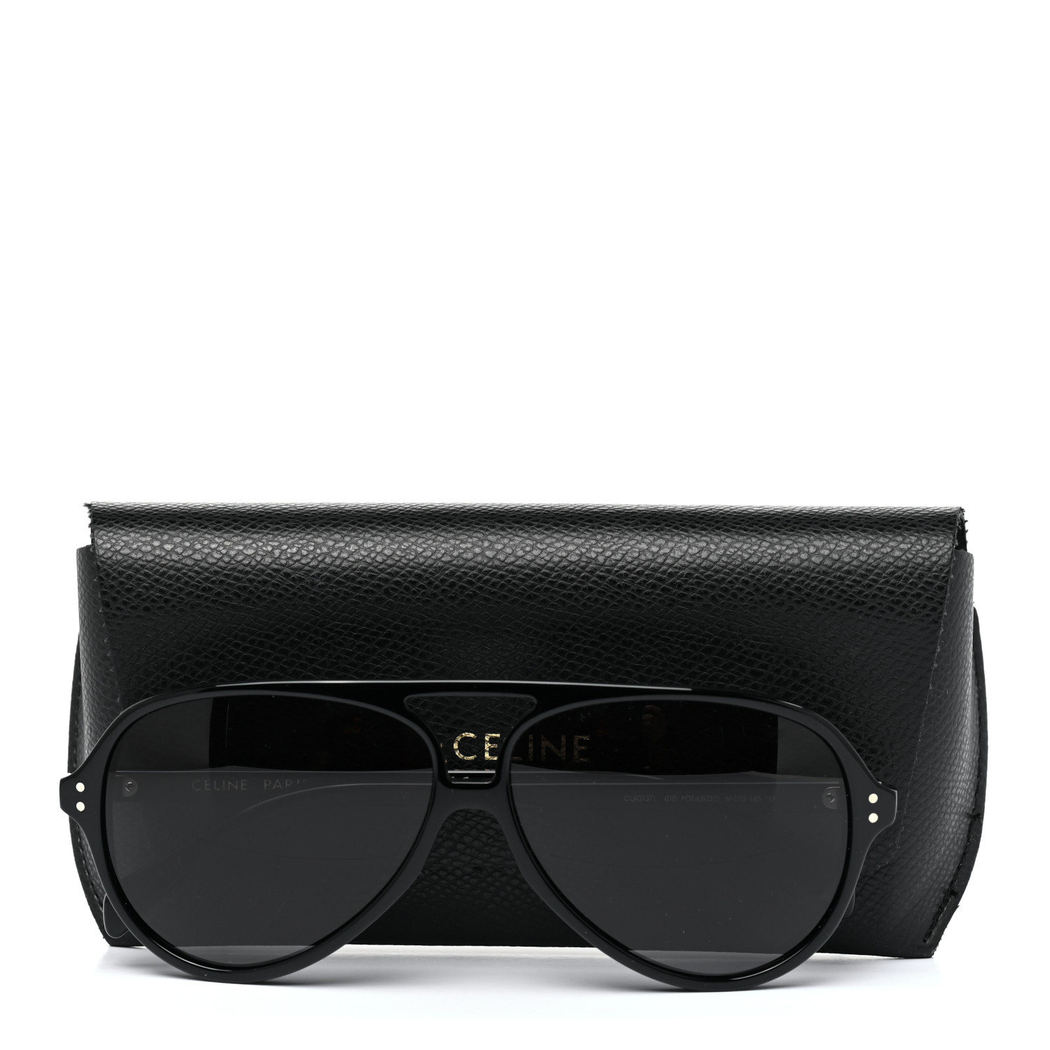 CELINE Acetate Sunglasses CL401371 Black 1149788 | FASHIONPHILE