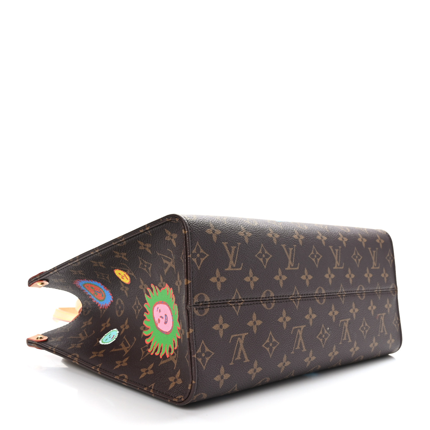 LOUIS VUITTON LV X YK Monogram Faces Onthego MM 1365056
