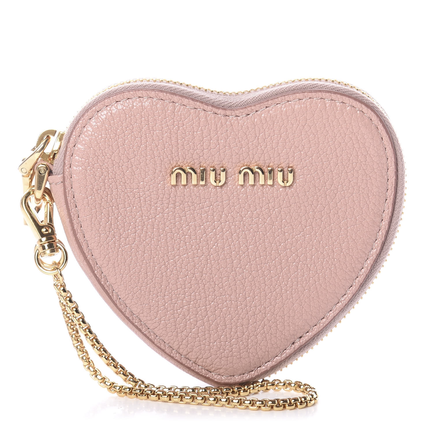 小物 miu miu heart charm leather coin case miu miu heart charm leather coin case - メルカリ