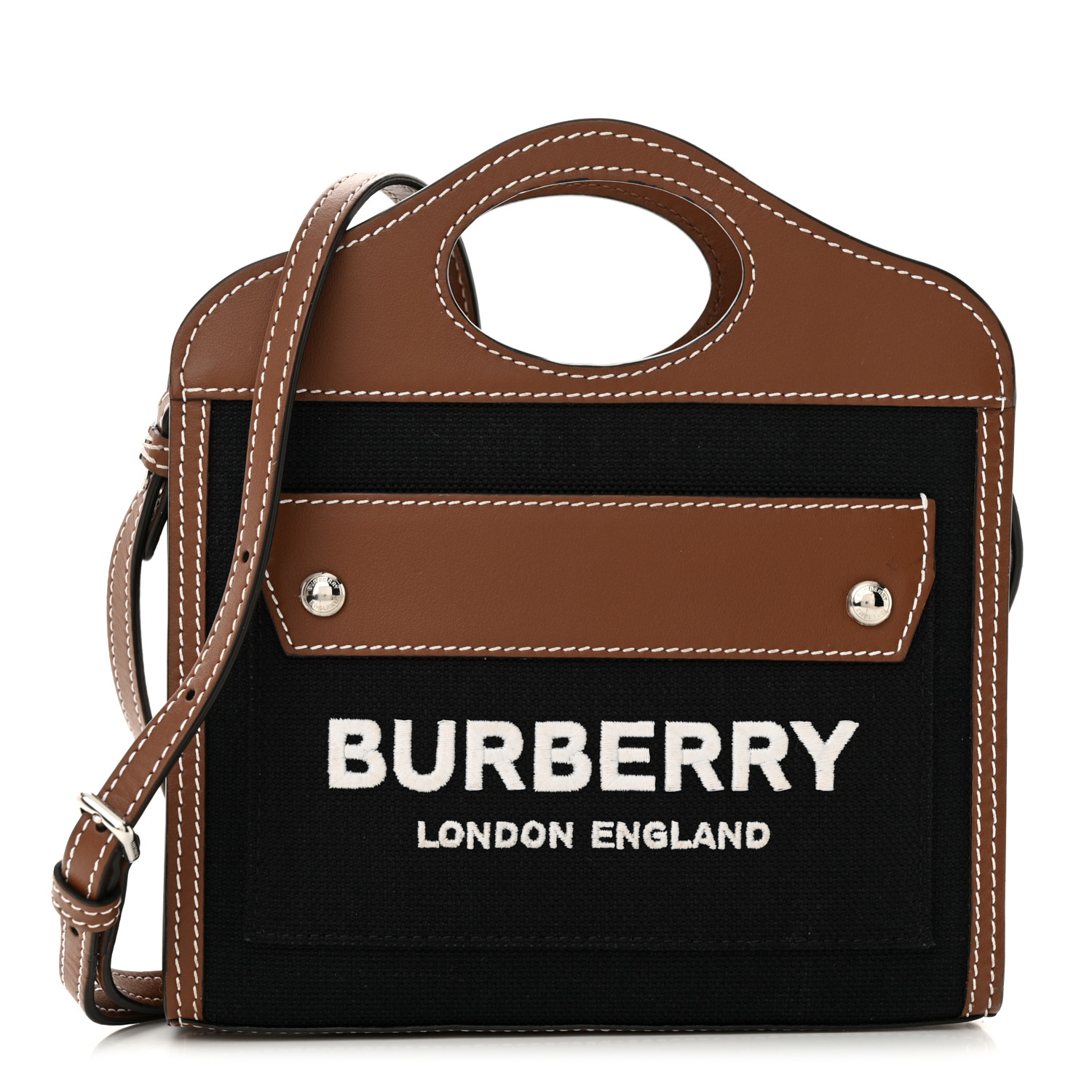 ハンドバッグ Burberry Pocket Min Handbag Ini Coated Canvas Buberry Mini Canvas and Leather Pocket Bag/$1,350 + Tax | eBay