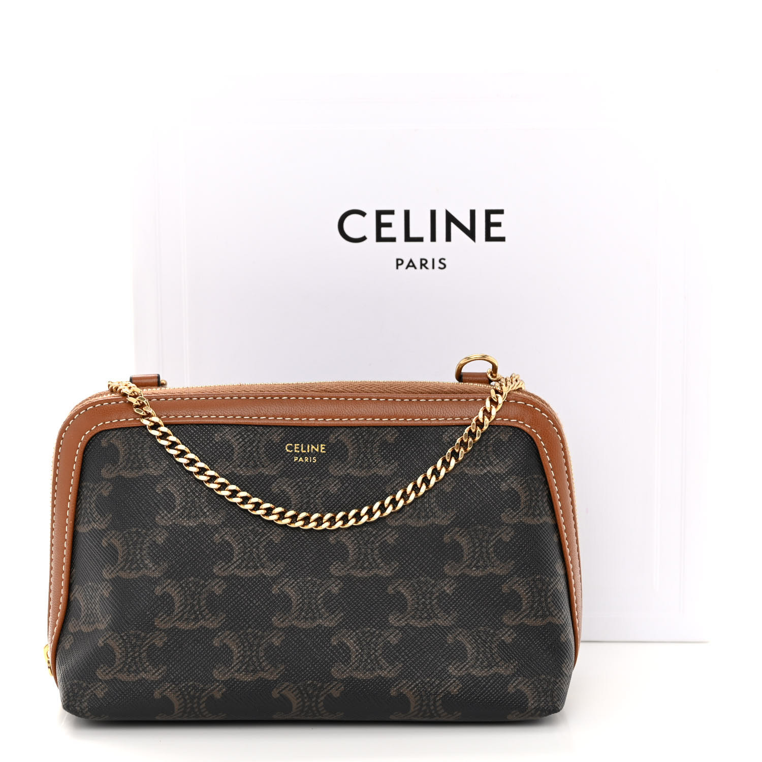 【国内発送】CLUTCH WITH CHAIN TRIOMPHE CANVAS LAMBSKINセール f08d30bd57e4eaf7b301b0986073e8
