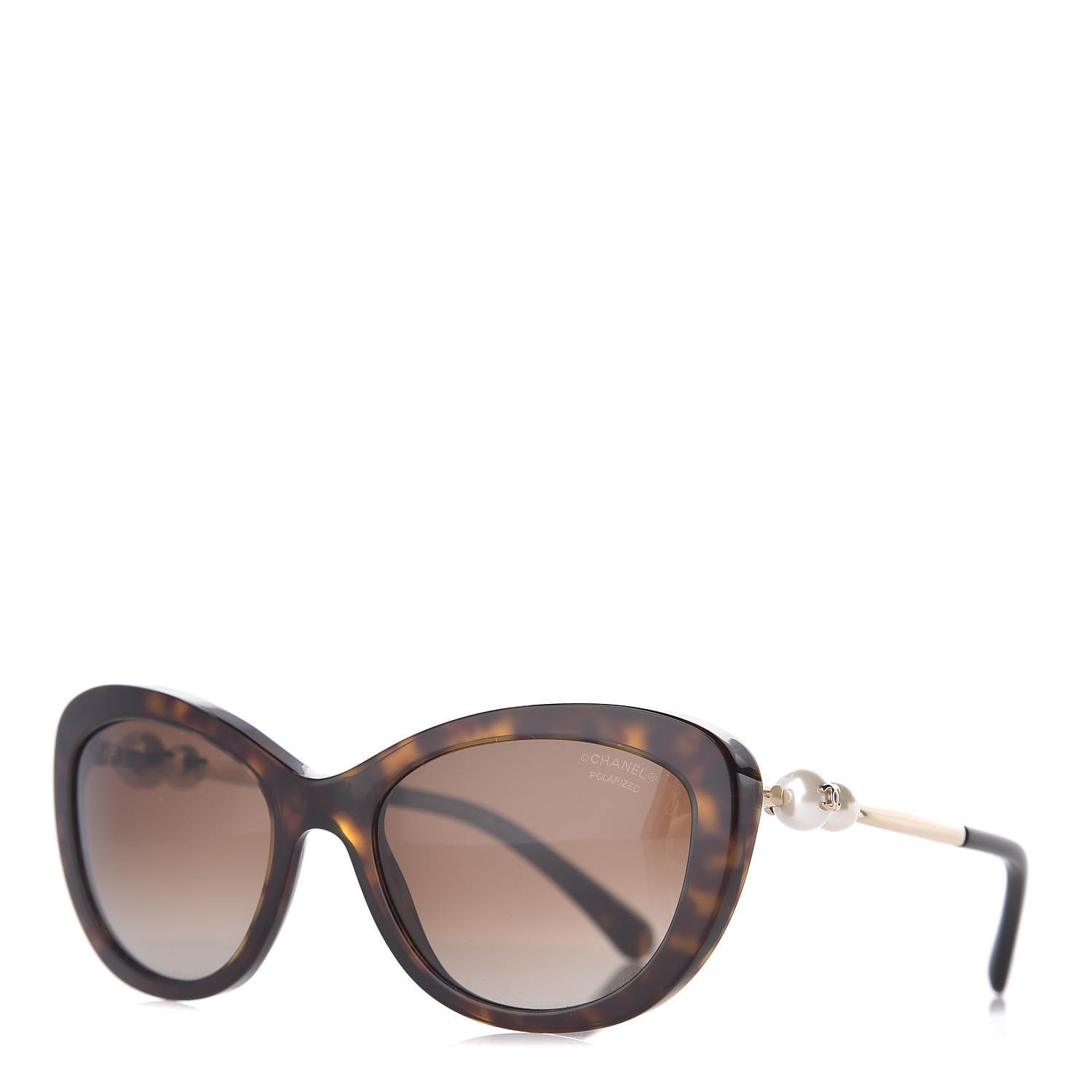 シャネルサングラス5340 CHANEL Cat Eye Pearl Sunglasses 5340-H Tortoise 465004