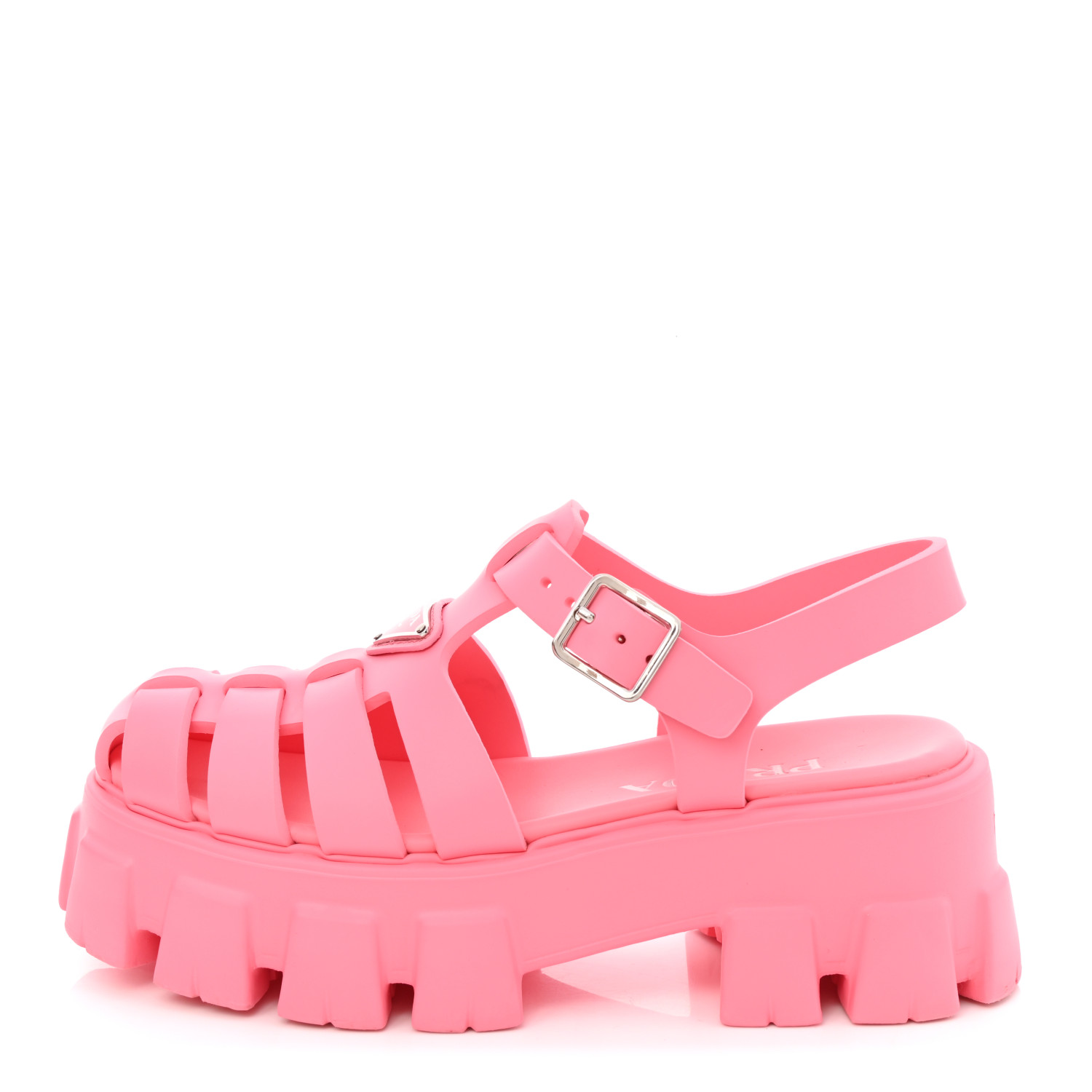 サンダル・ミュール PRADA  Slippers and Clogs Women Rubber Pink/Begonia Prada - Foam Rubber Mules in Begonia Pink