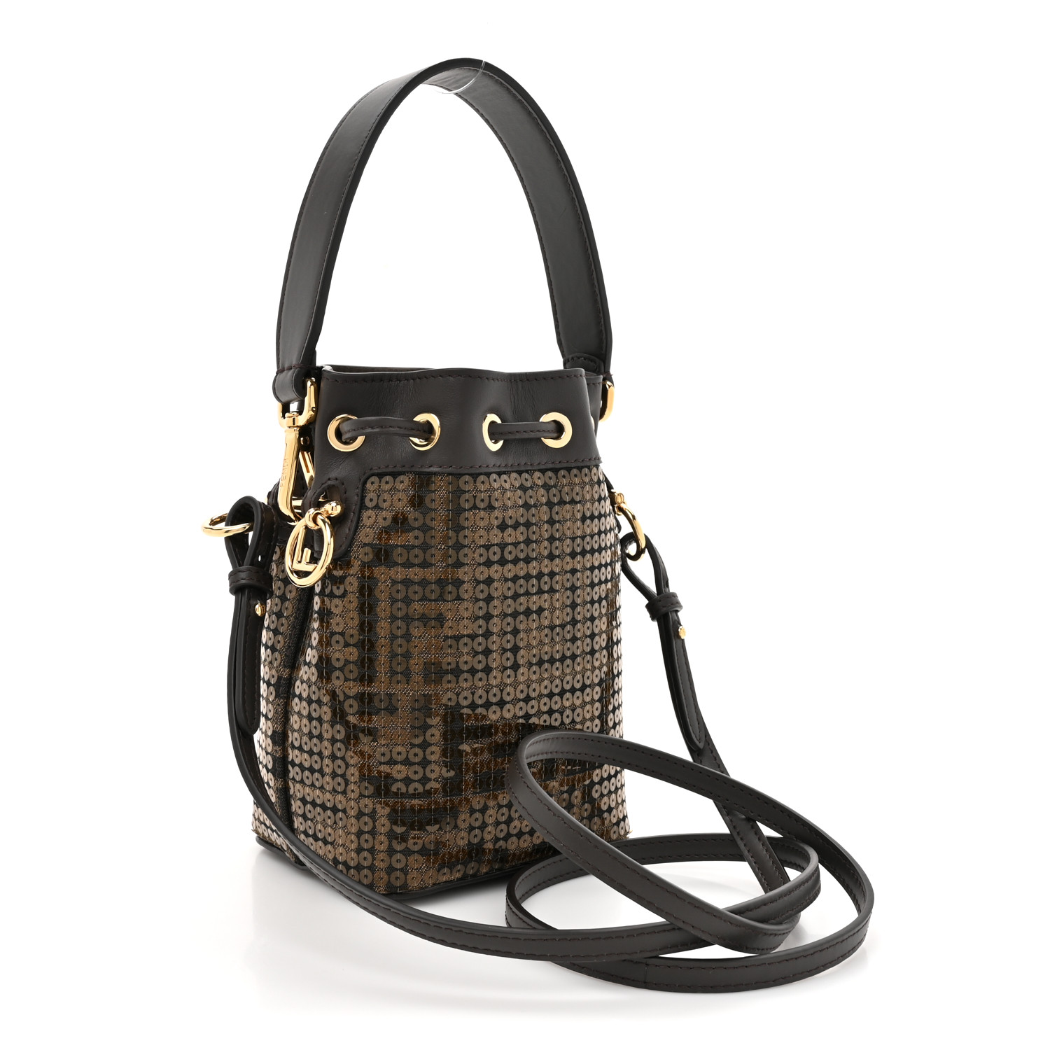 【関税&送料込】Fendi Mini Abito In Seta Jacquard FENDI Fabric Jacquard Paillettes Vitello Seta FF 1974
